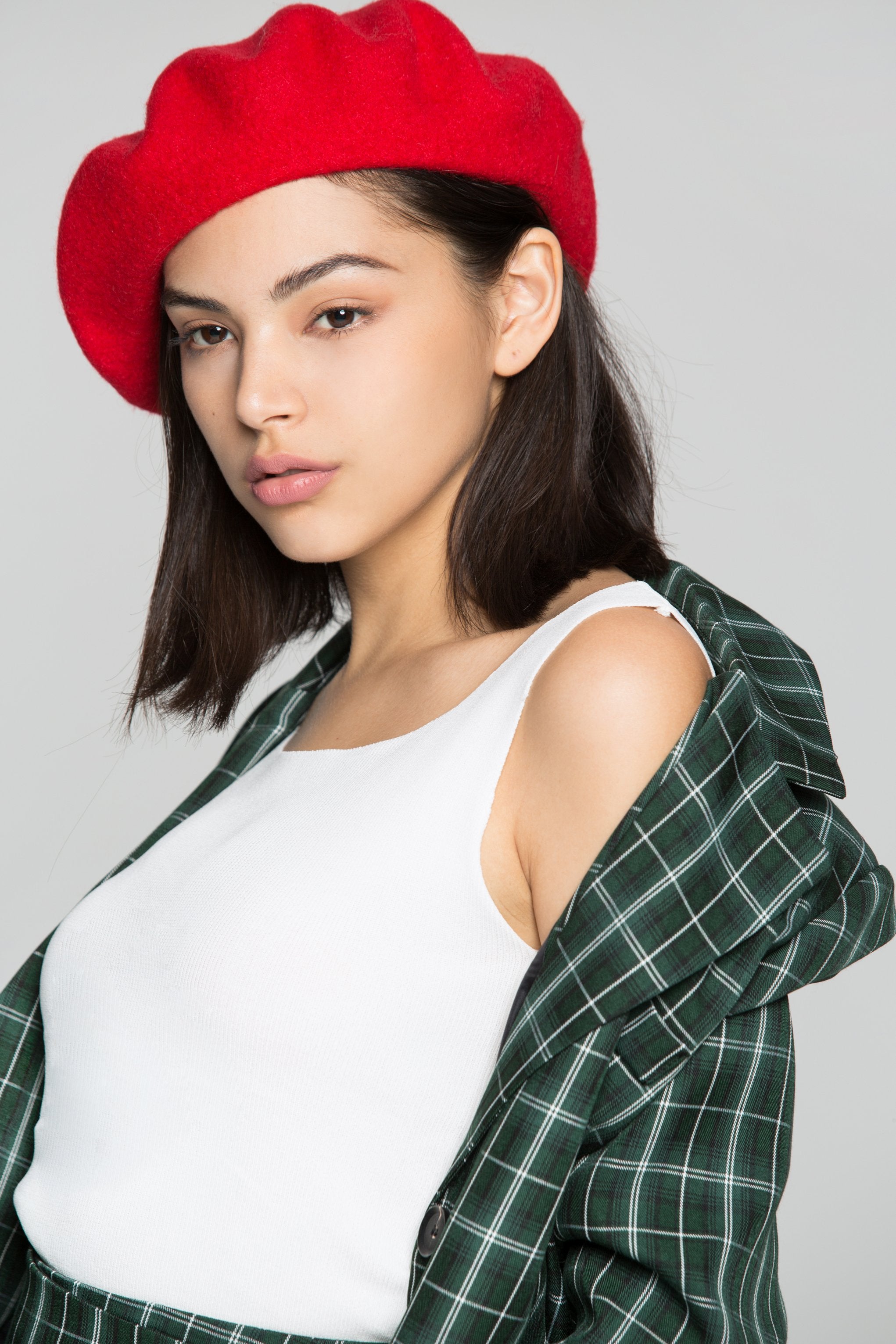 Red Wool Beret Hat - ownthelooks-Development Red Wool Beret Hat - ownthelooks-Development