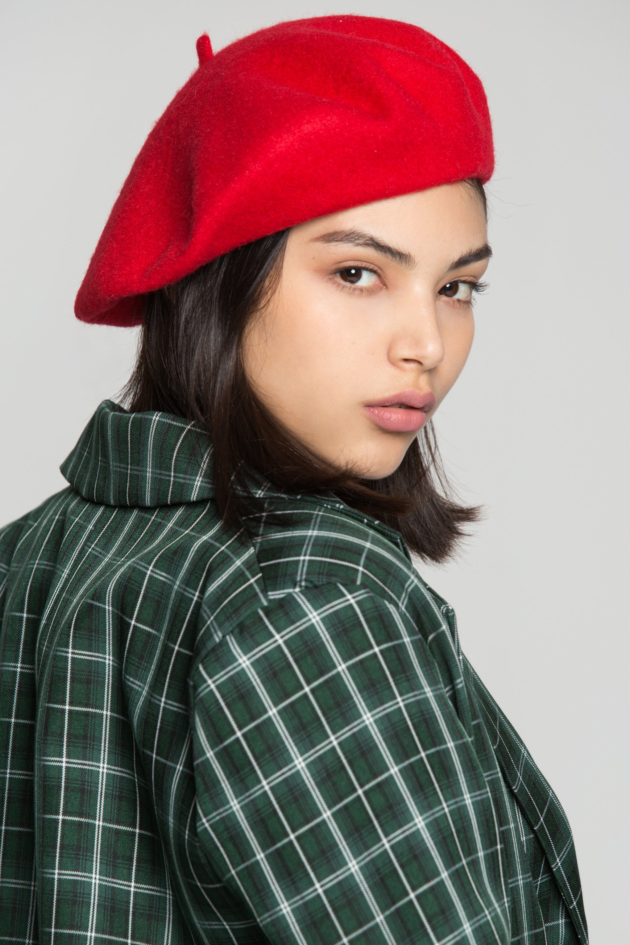Red Wool Beret Hat - ownthelooks-Development Red Wool Beret Hat - ownthelooks-Development