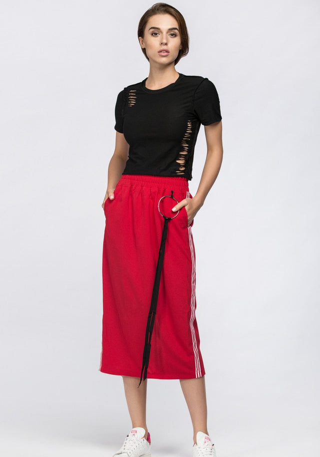 Maram Zbaeda - Red Sweat Skirt - ownthelooks-Development