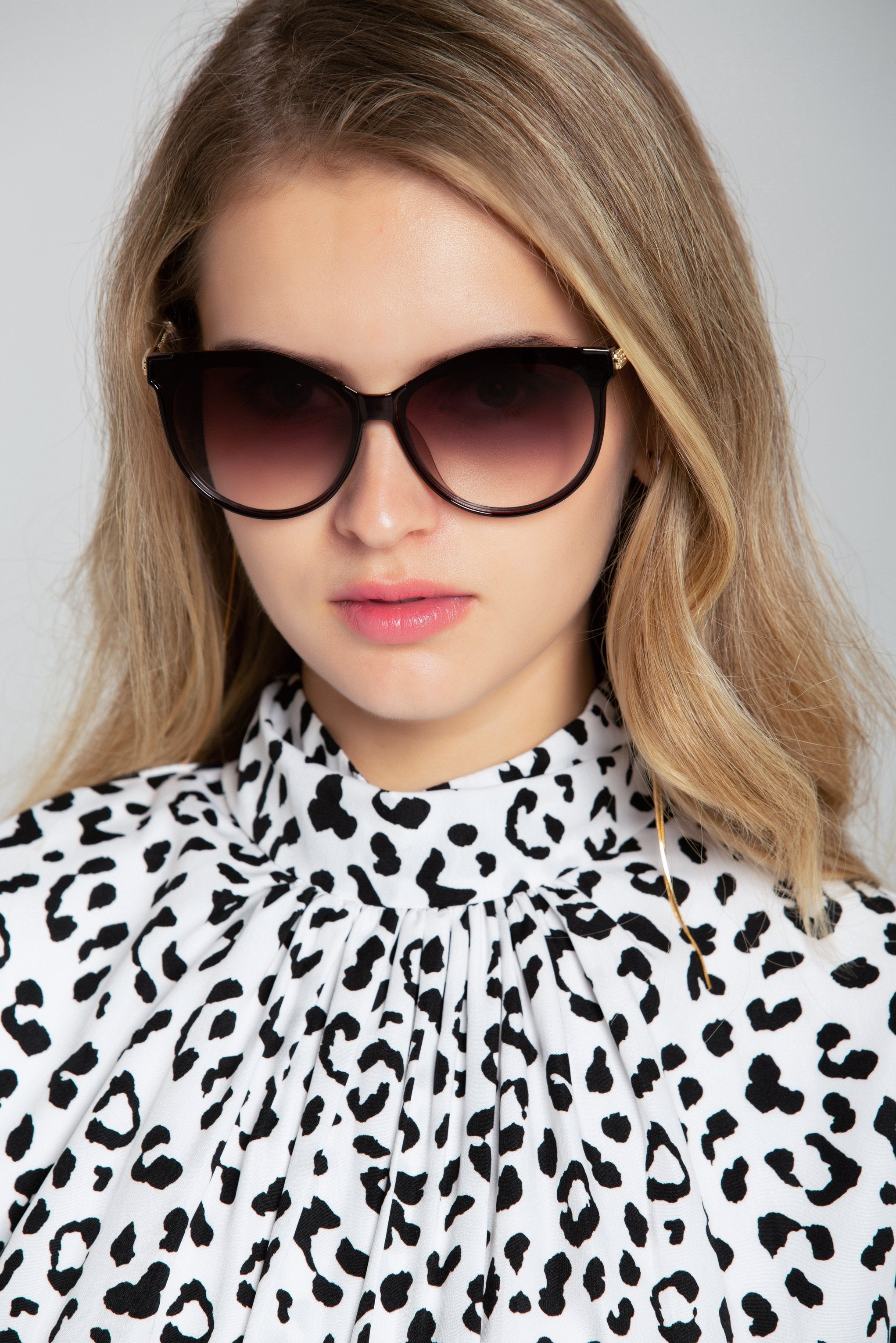 Basic Black Gradient Lens Cat Eye Sunglasses - ownthelooks-Development Basic Black Gradient Lens Cat Eye Sunglasses - ownthelooks-Development