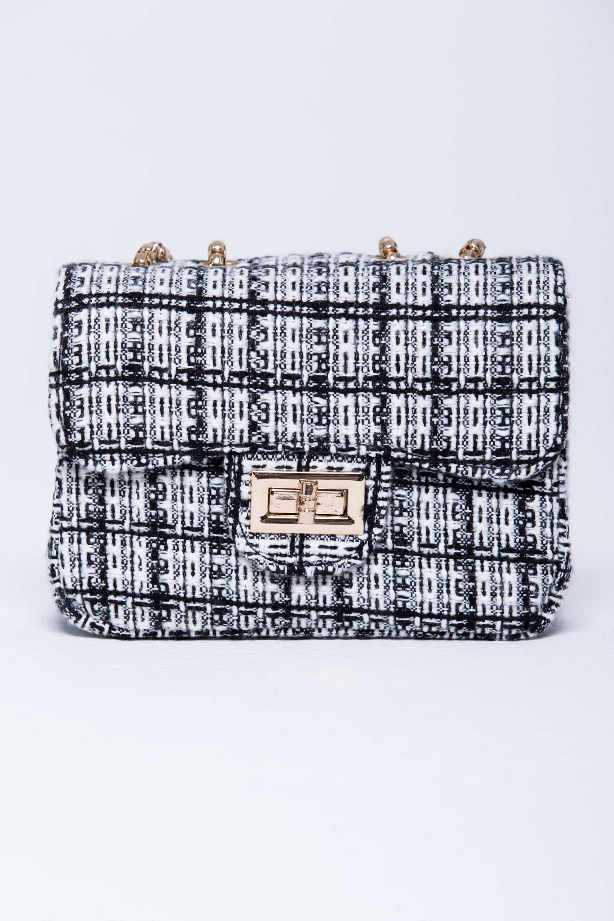 Black and White Threaded Royal Sling Bag - ownthelooks-Development Black and White Threaded Royal Sling Bag - ownthelooks-Development