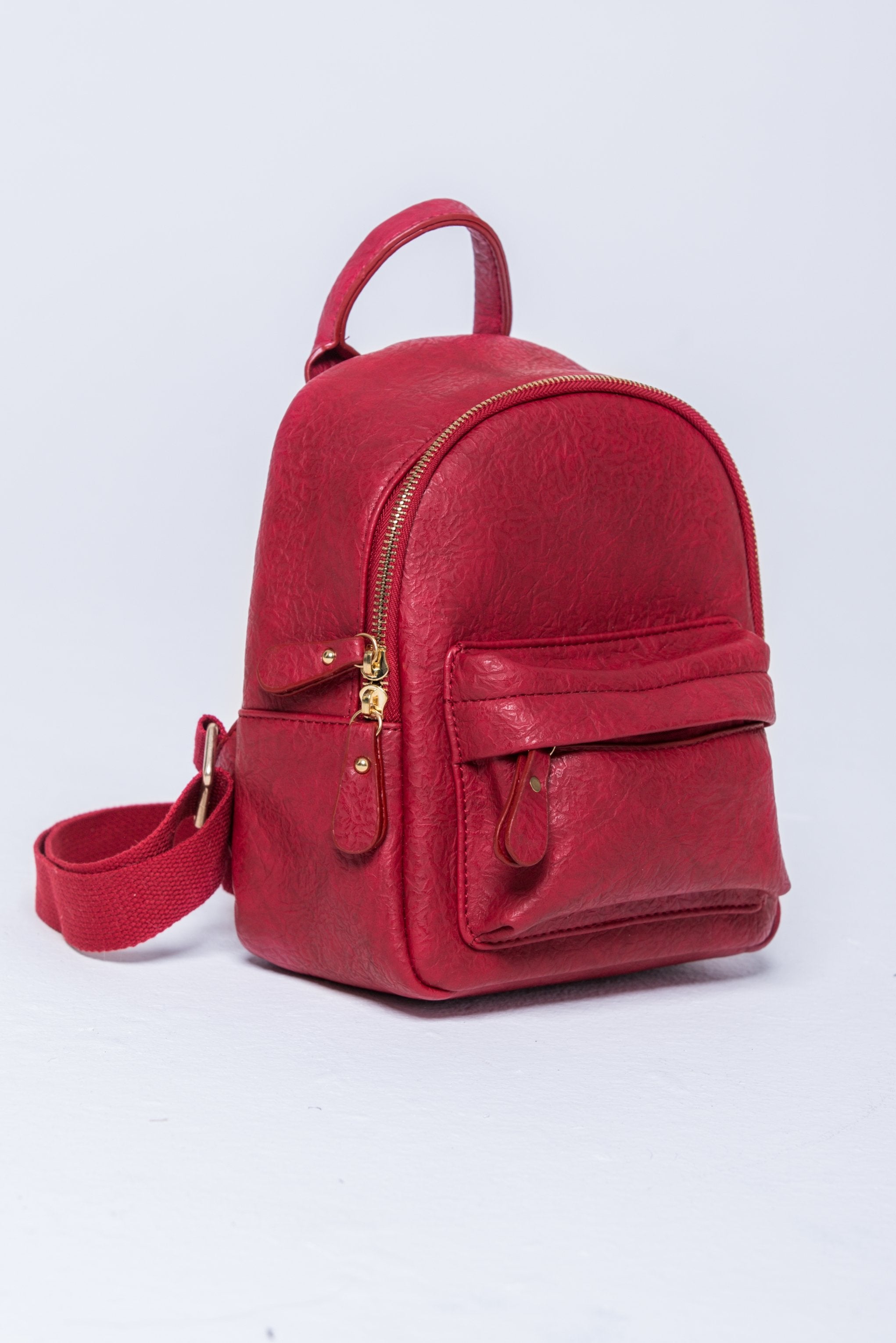 Cherry Red Mini Backpack - ownthelooks-Development Cherry Red Mini Backpack - ownthelooks-Development