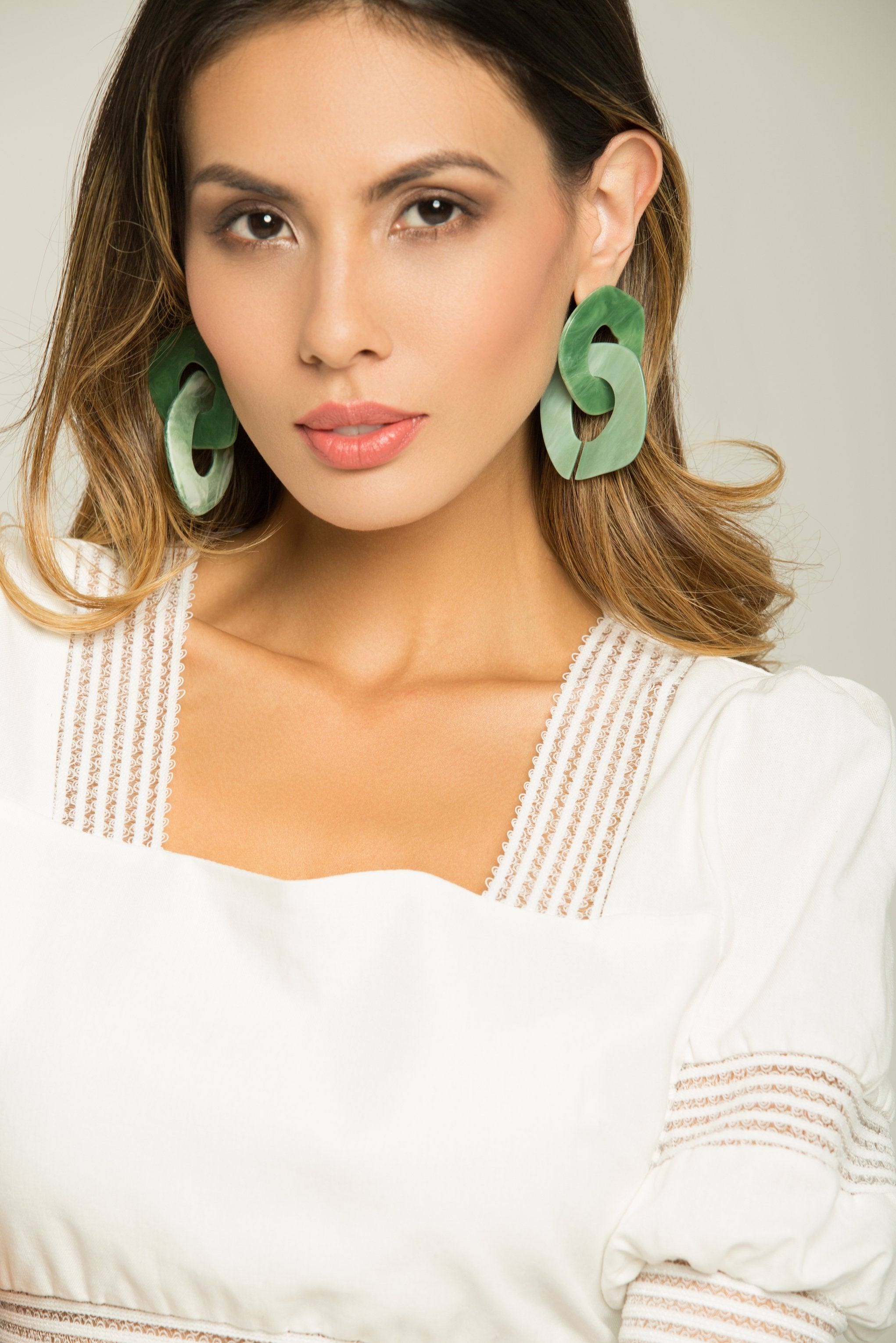 Emerald Acrylic Drop Earrings - ownthelooks-Development Emerald Acrylic Drop Earrings - ownthelooks-Development