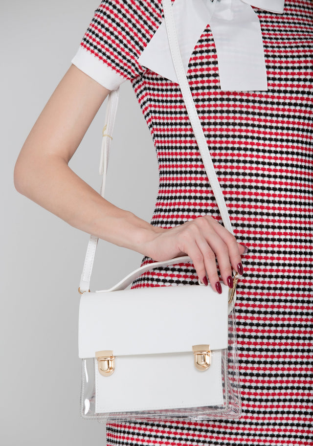 White Transparent Satchel - ownthelooks-Development