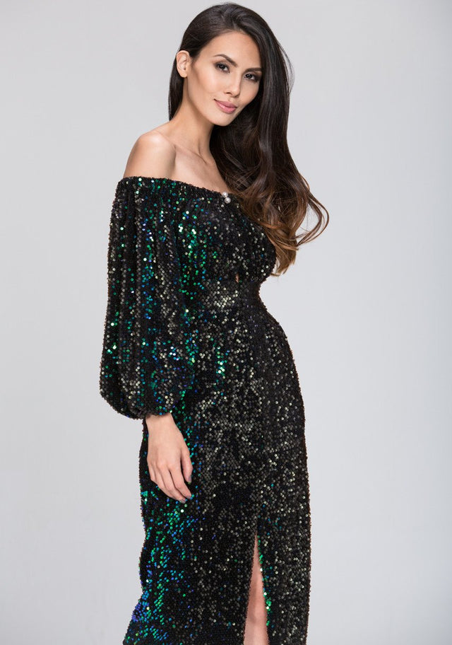 Deema Al Asadi - Sequined off the Shoulder Dress - ownthelooks-Development