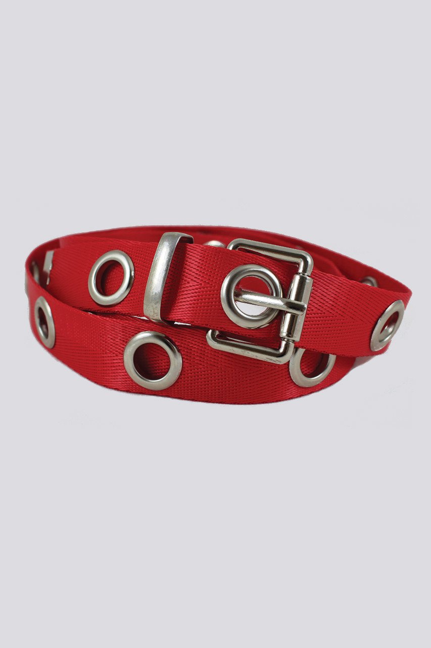 Red Ring Buckle Belt - ownthelooks-Development