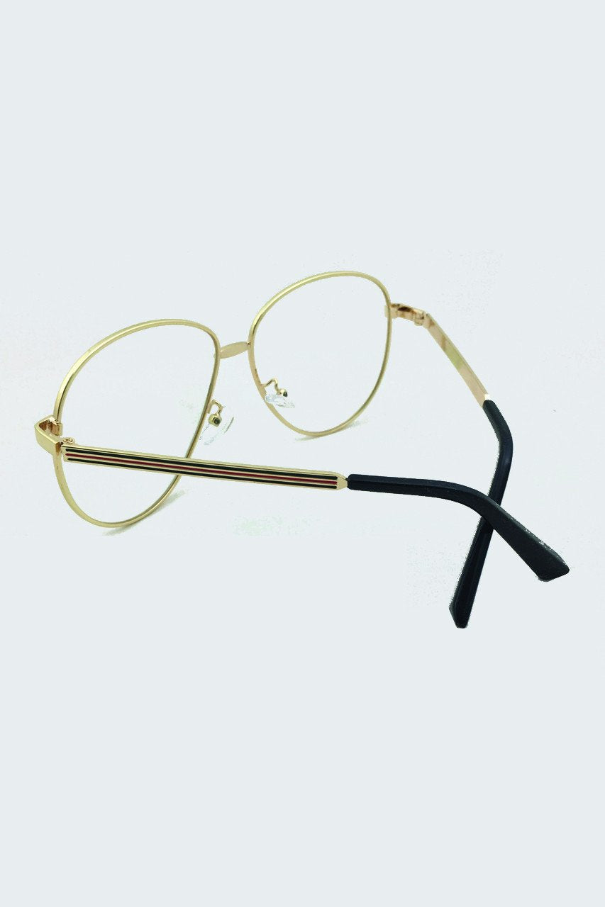 Geeky Aviator Clear Glasses - ownthelooks-Development