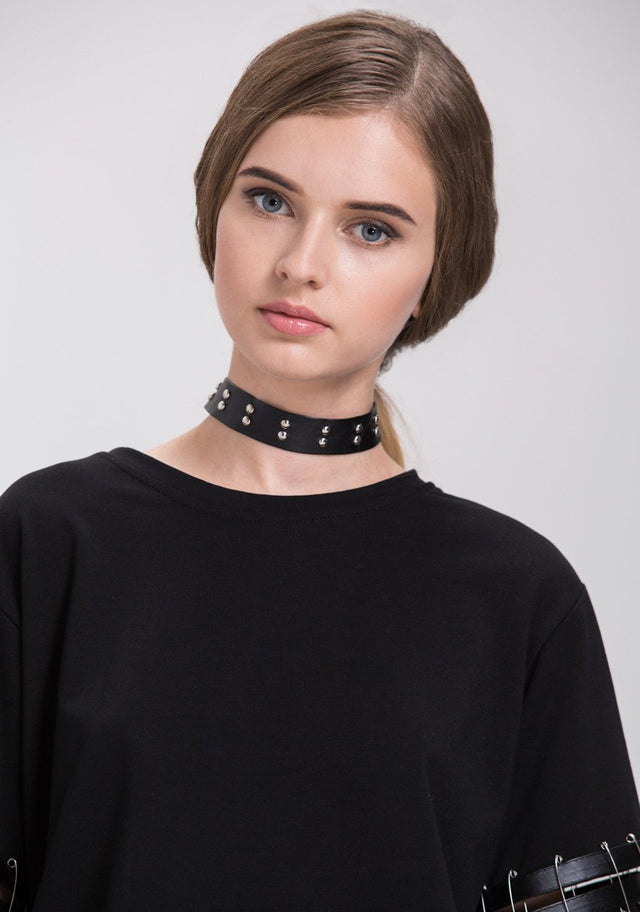 Double Studded Choker Necklace - ownthelooks-Development