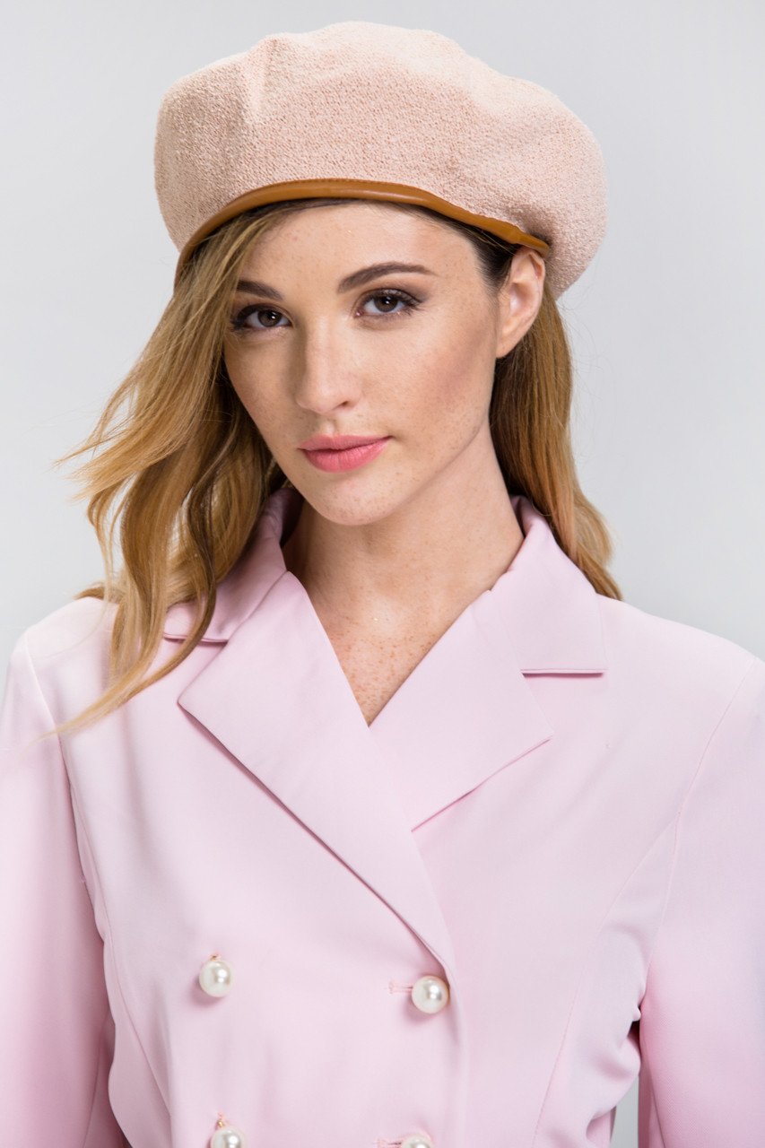Peach Beret hat - ownthelooks-Development