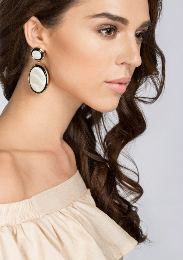 Mother of Pearl Earrings - ownthelooks-Development