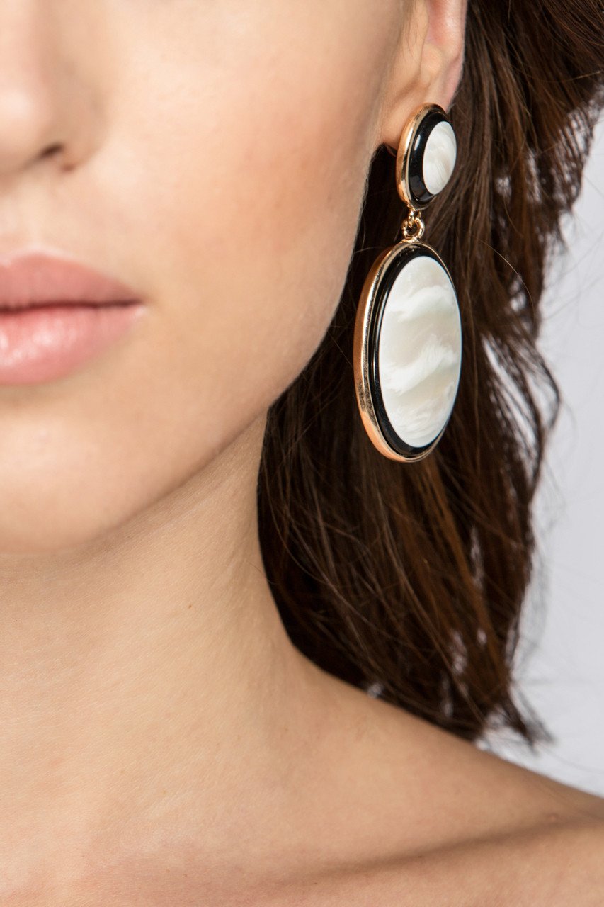 Mother of Pearl Earrings - ownthelooks-Development