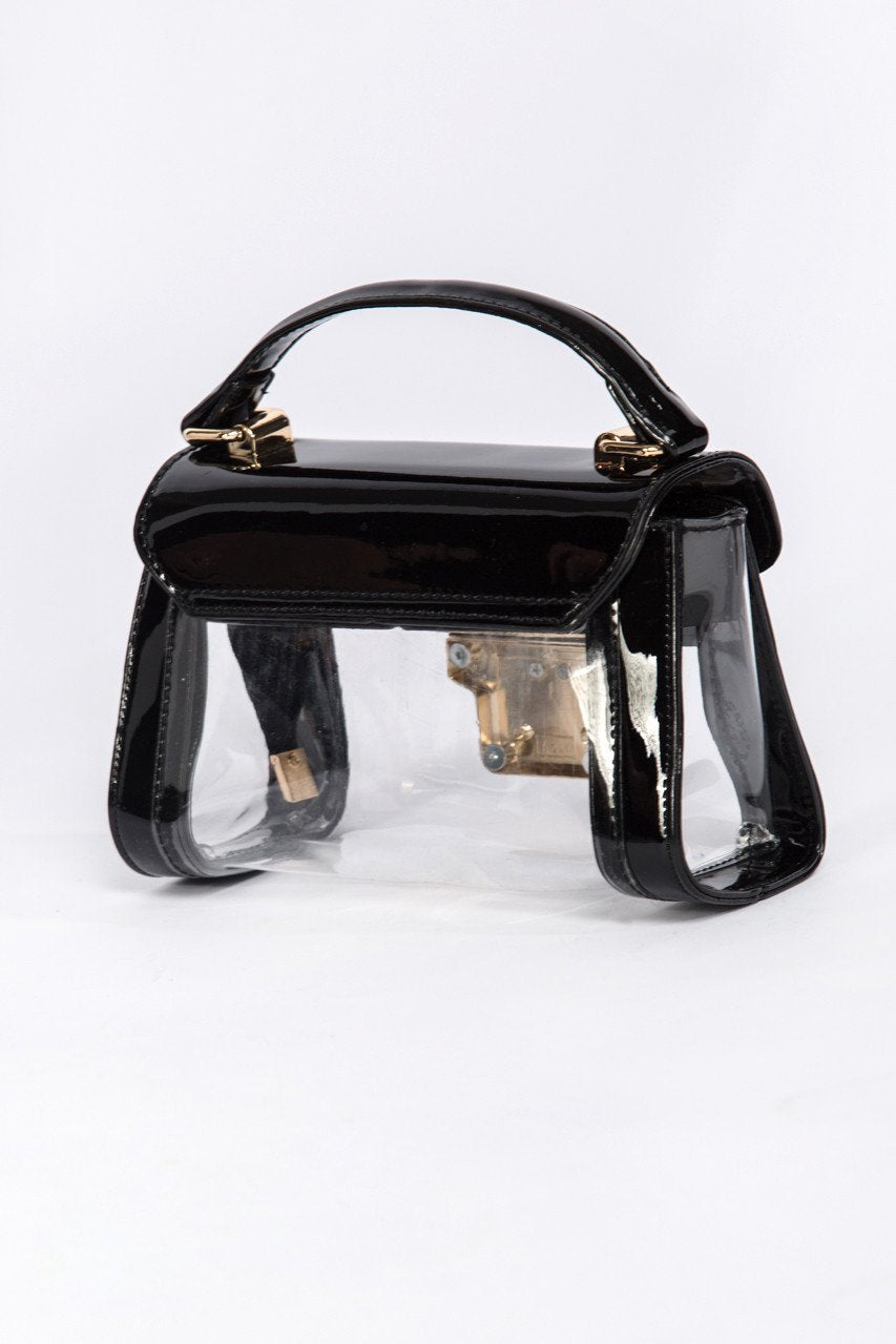 Black Transparent Mini Pochette - ownthelooks-Development
