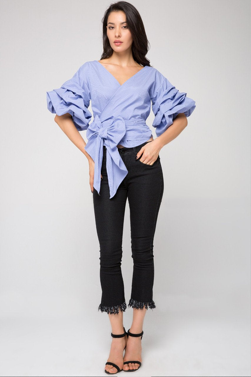 Funnel Wrap Around Top - ownthelooks-Development