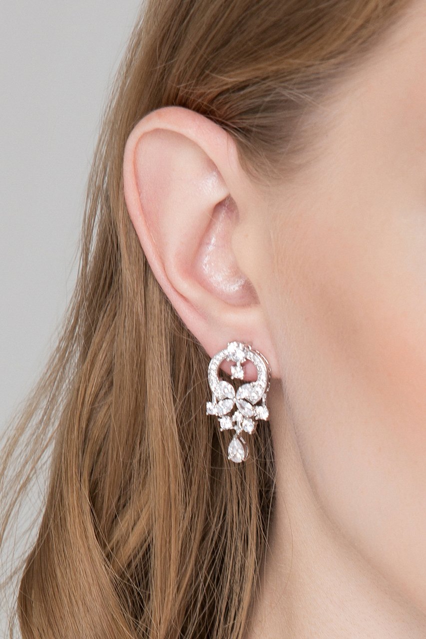Arch Lily Diamond Earrings - ownthelooks-Development