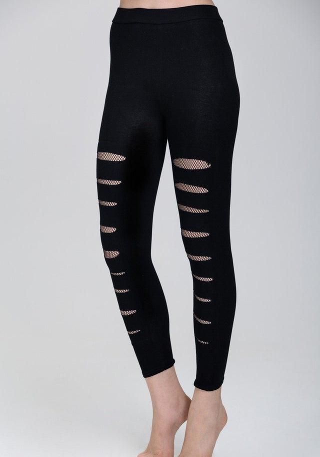 Black Fishnet Cut out Tights - ownthelooks-Development