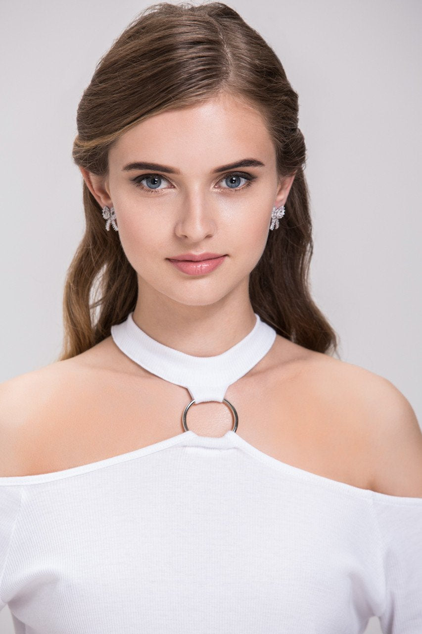 Bow Diamond Earrings - ownthelooks-Development