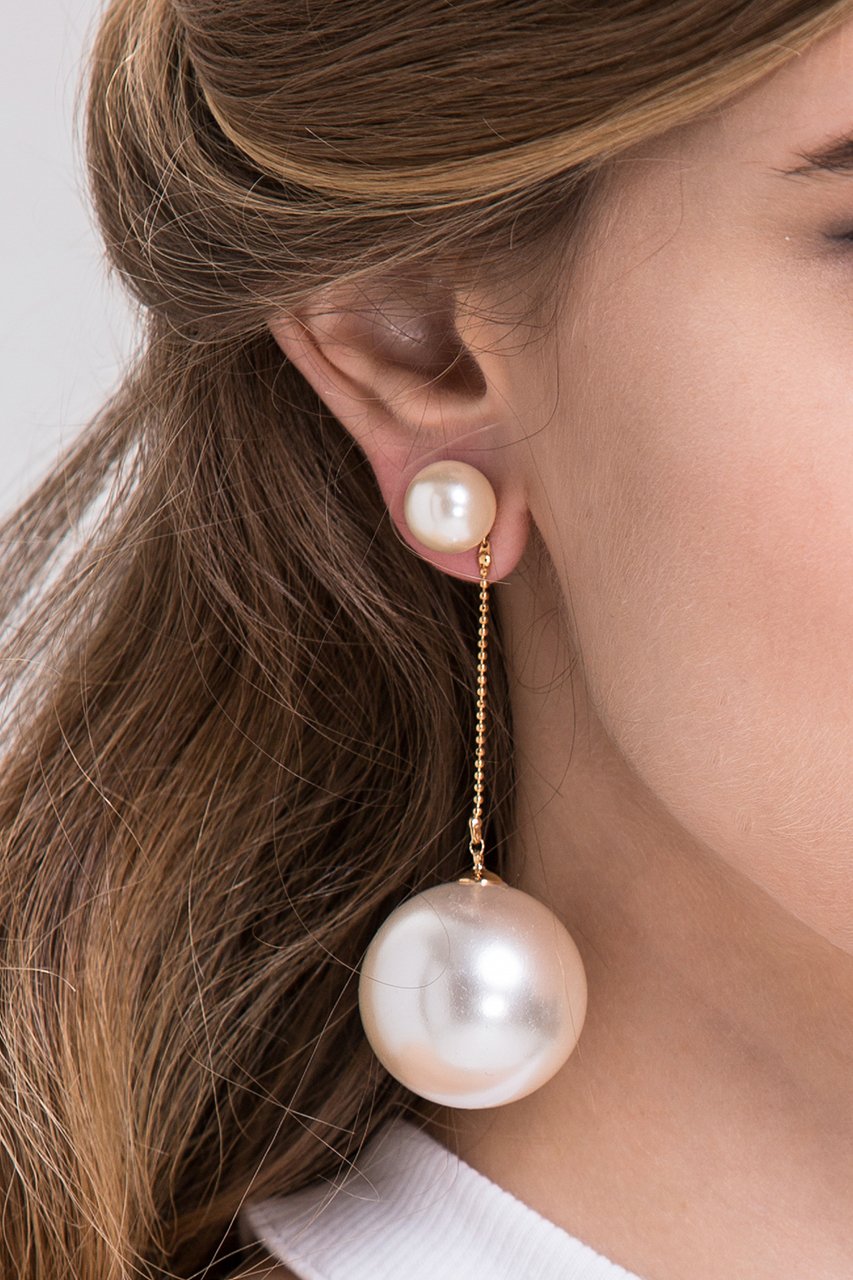 Fatima Almomen - Pearl Drop Earrings - ownthelooks-Development