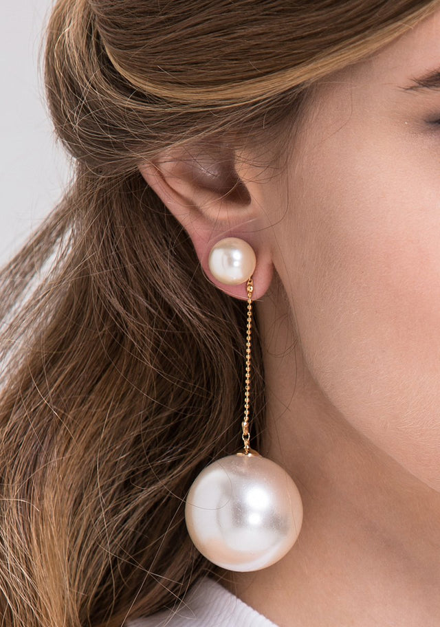 Fatima Almomen - Pearl Drop Earrings - ownthelooks-Development
