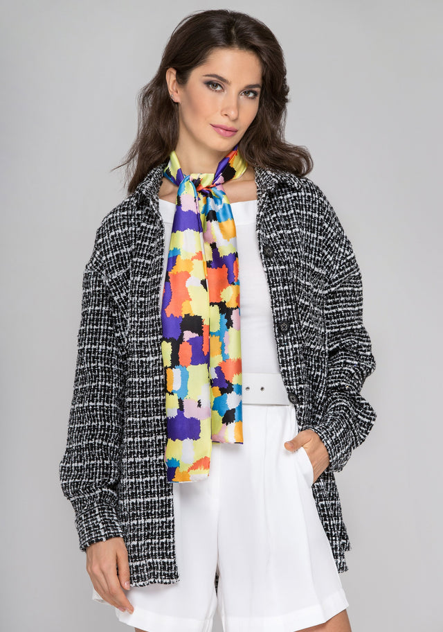 Black and White Tweed Shirt Jacket - ownthelooks-Development