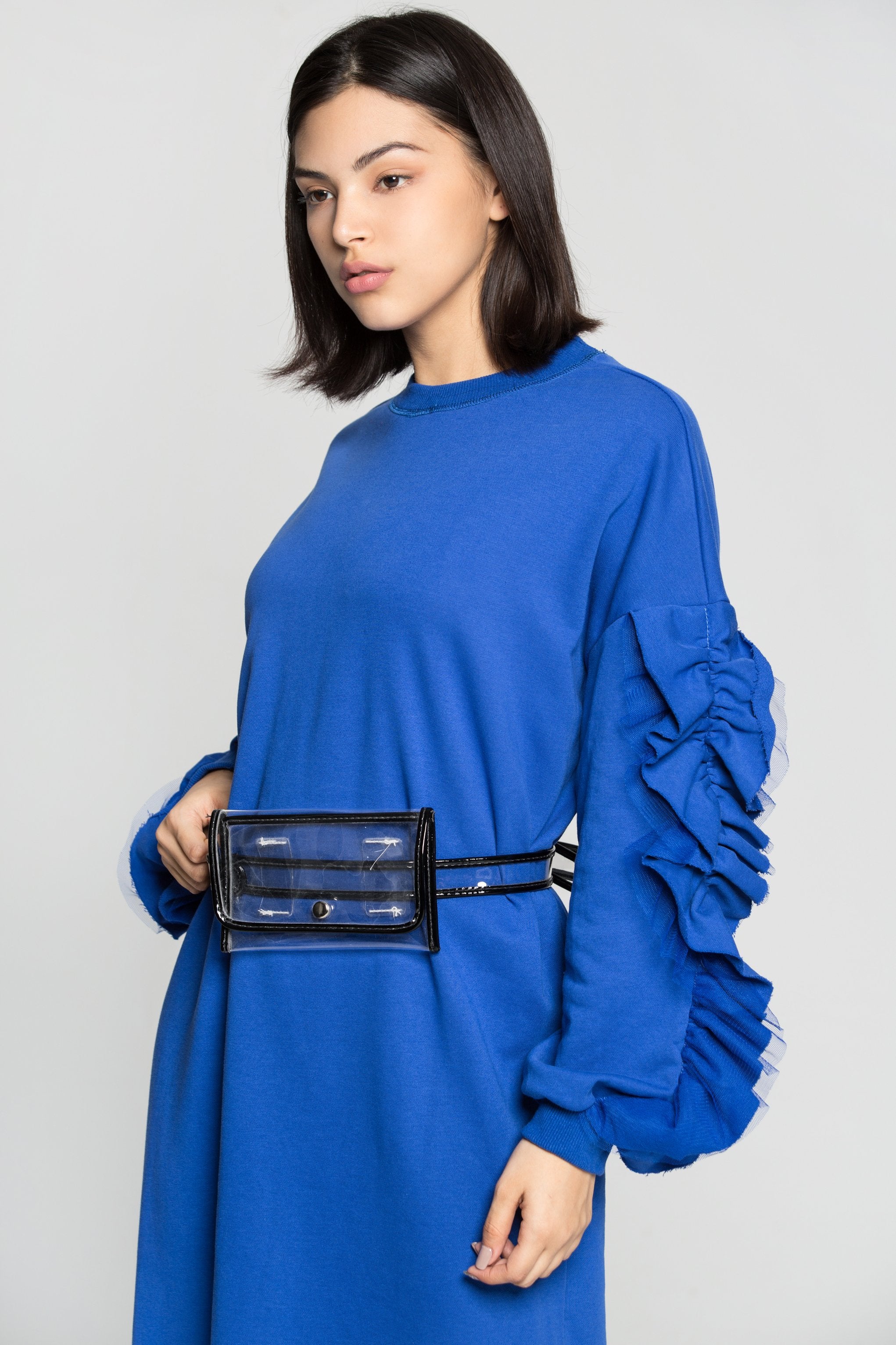 Black Clear Wristlet Bag - ownthelooks-Development