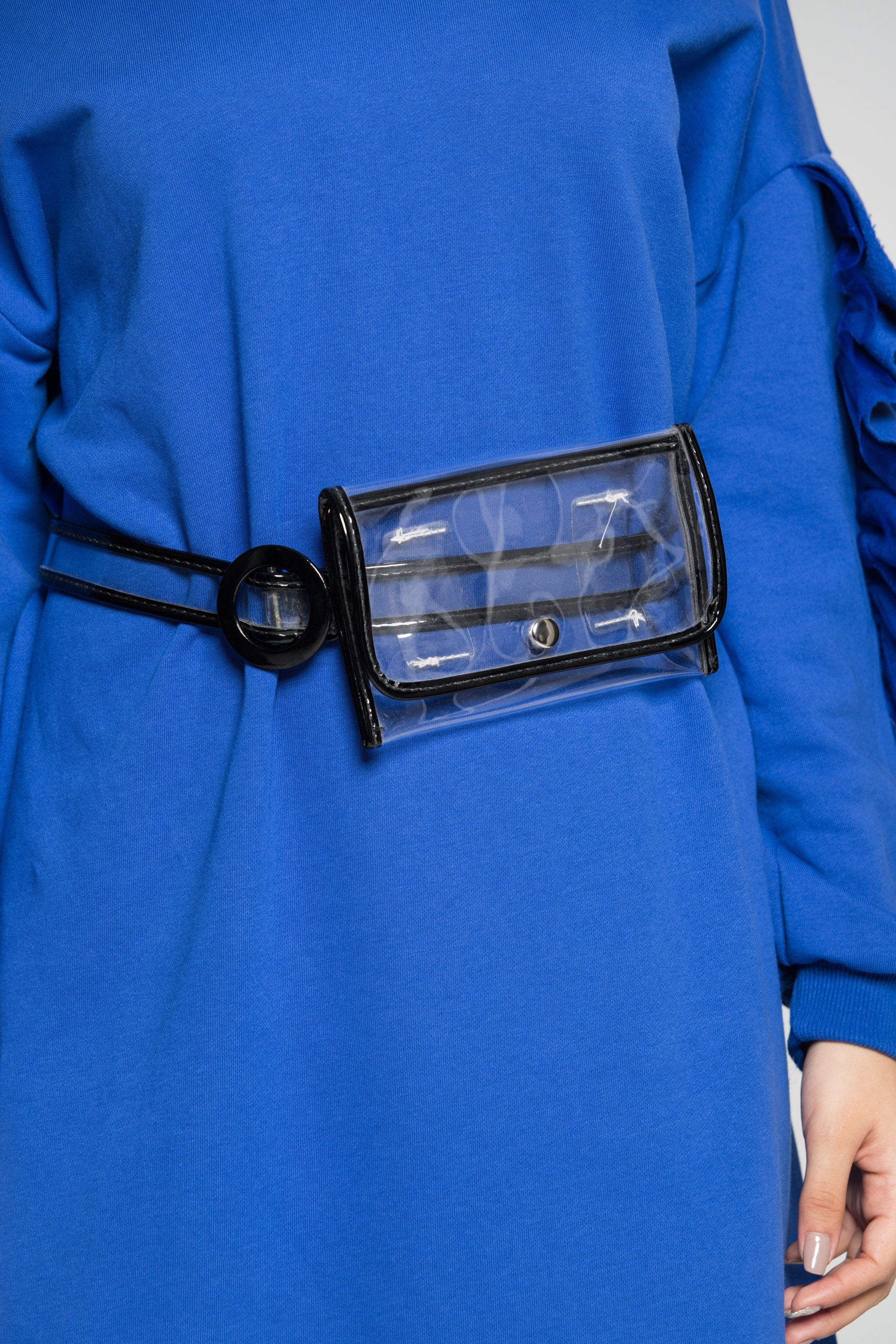 Black Clear Wristlet Bag - ownthelooks-Development