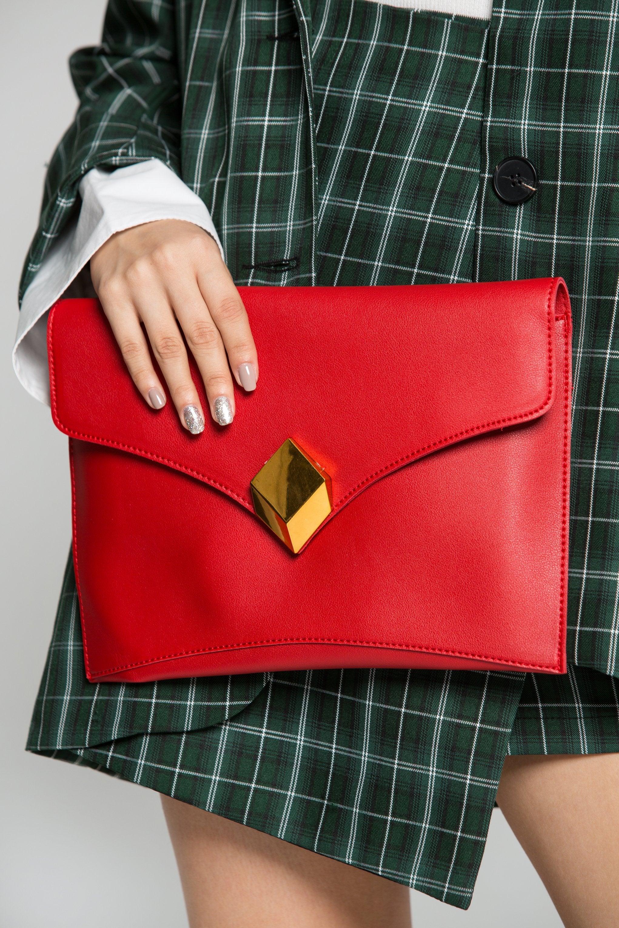 Candy Red Statement Wristlet Bag - ownthelooks-Development
