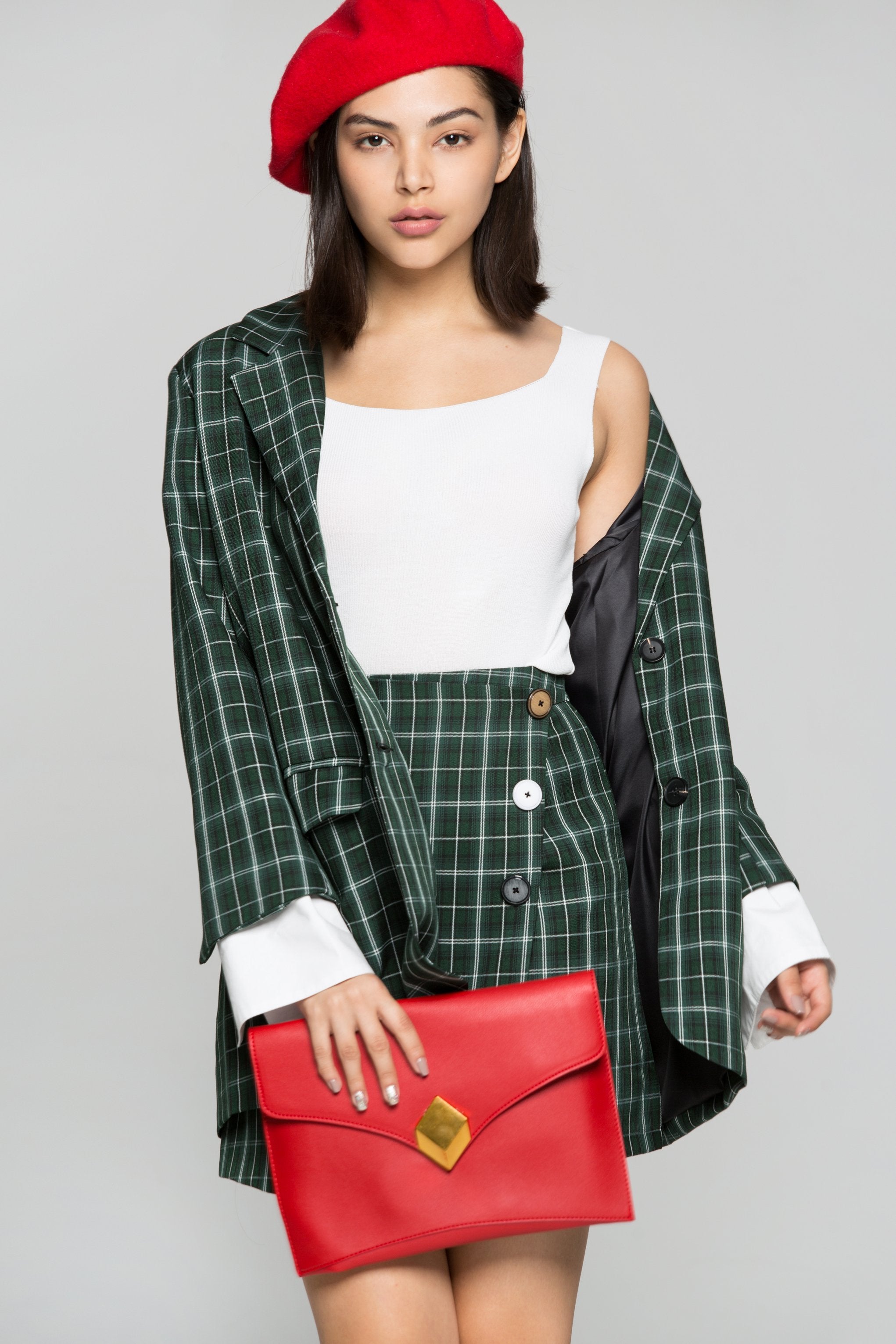 Candy Red Statement Wristlet Bag - ownthelooks-Development