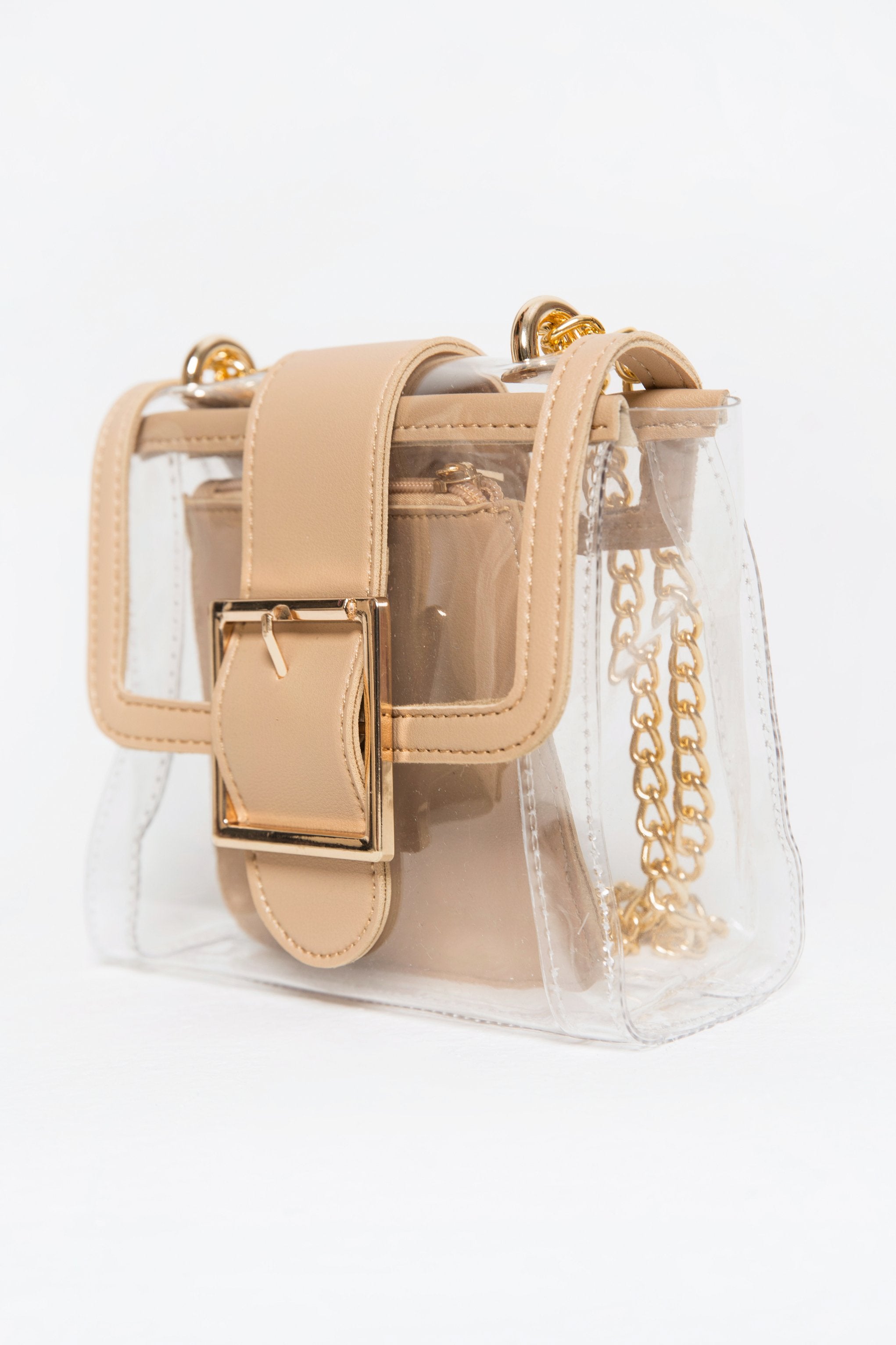 Desert Sand Trim Transparent Bag - ownthelooks-Development