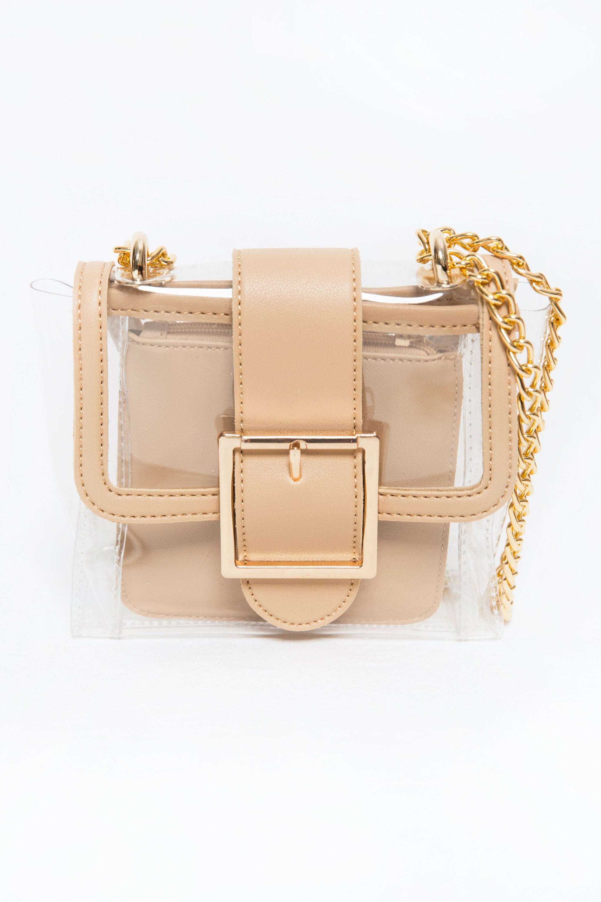 Desert Sand Trim Transparent Bag - ownthelooks-Development