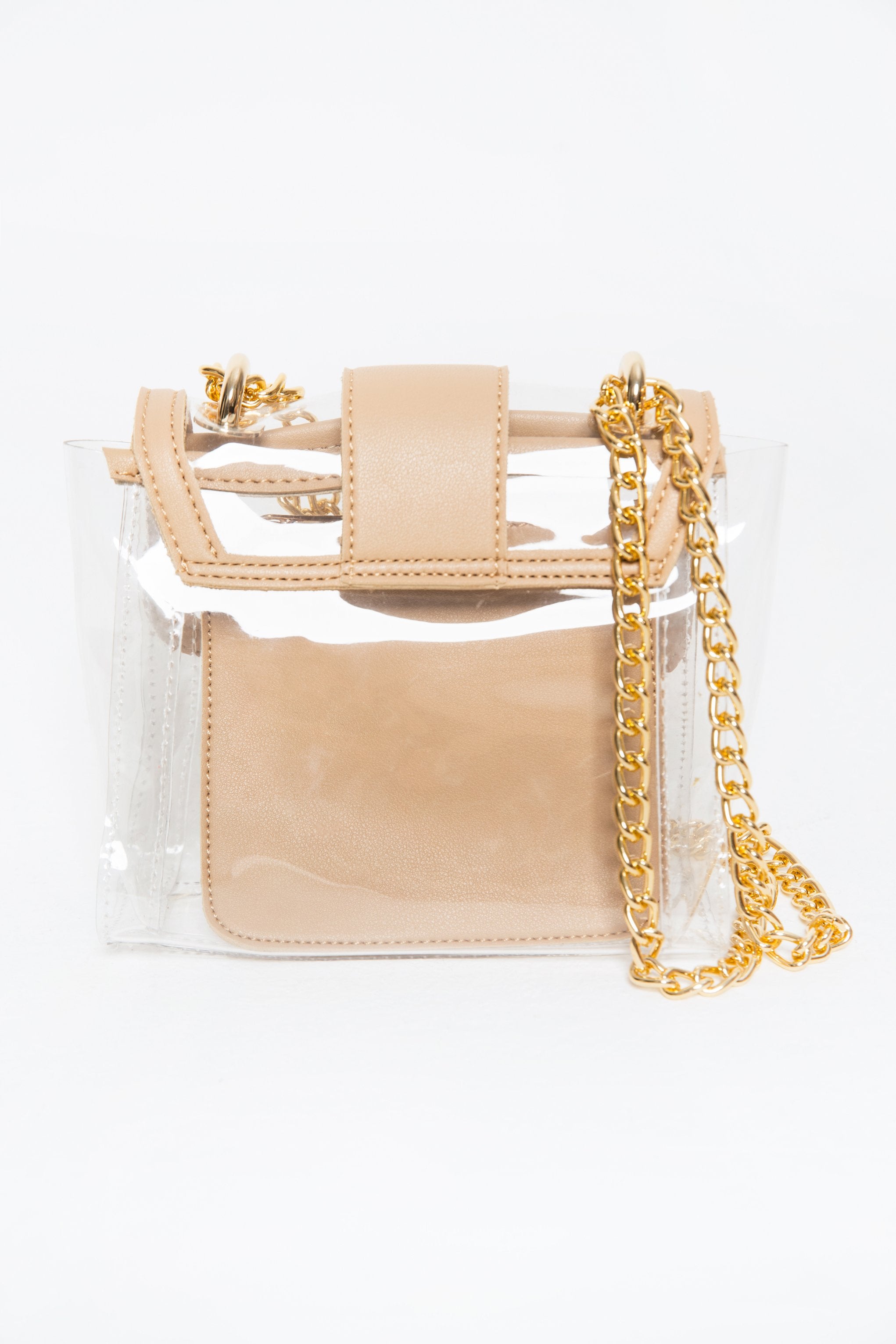 Desert Sand Trim Transparent Bag - ownthelooks-Development