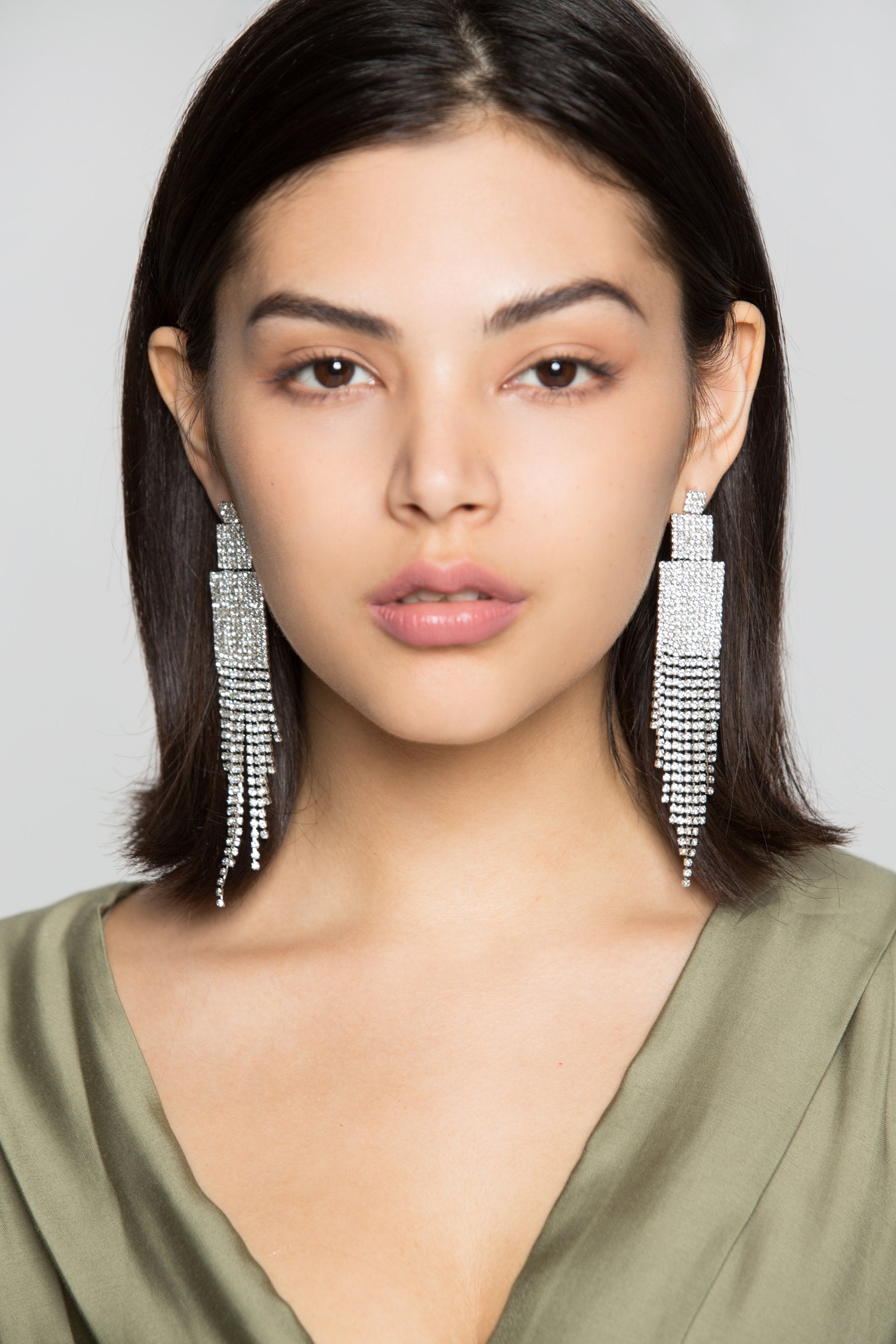 Diamond Cube Cascading Long Earrings - ownthelooks-Development