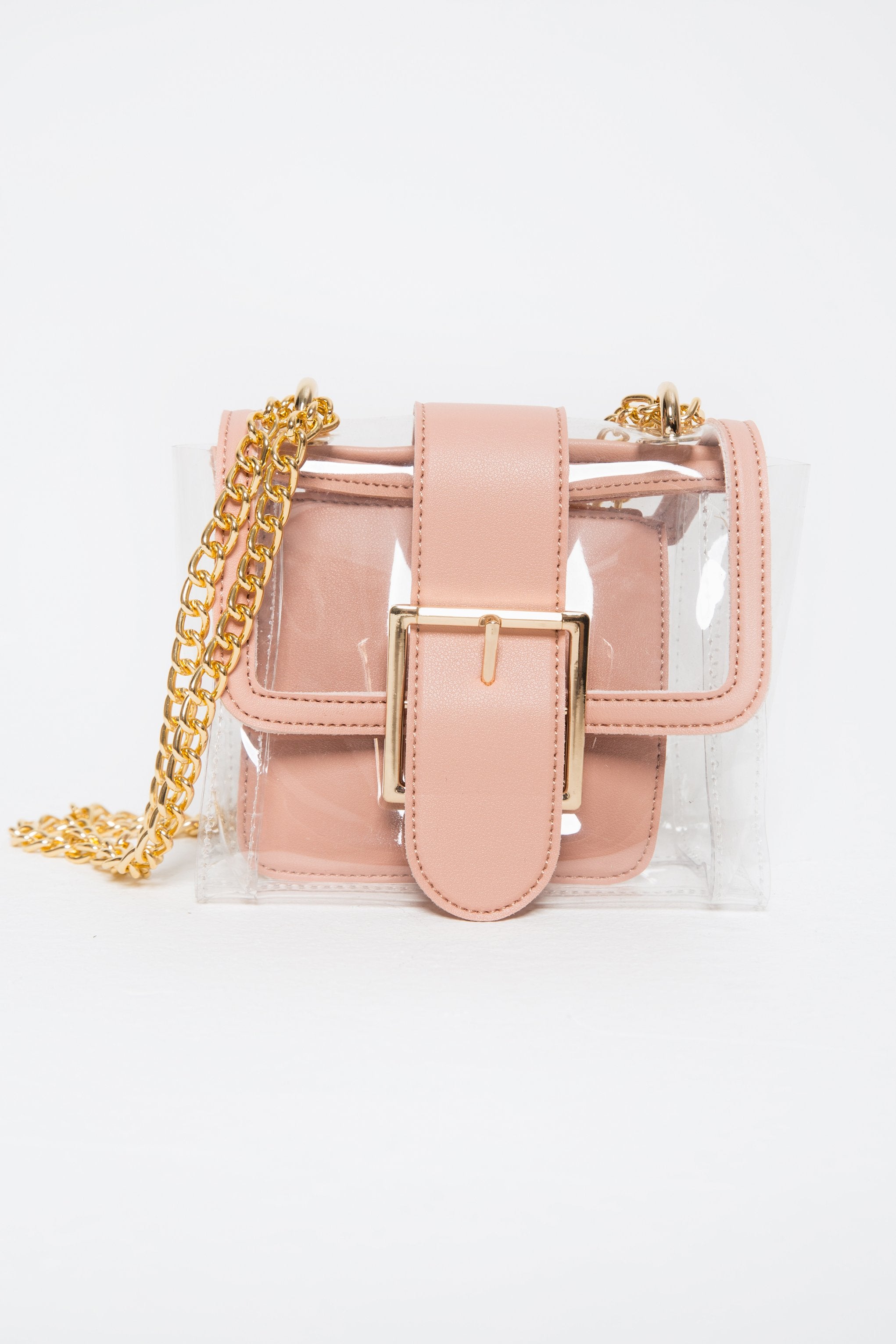Cantaloupe Peach Trim Transparent Bag - ownthelooks-Development