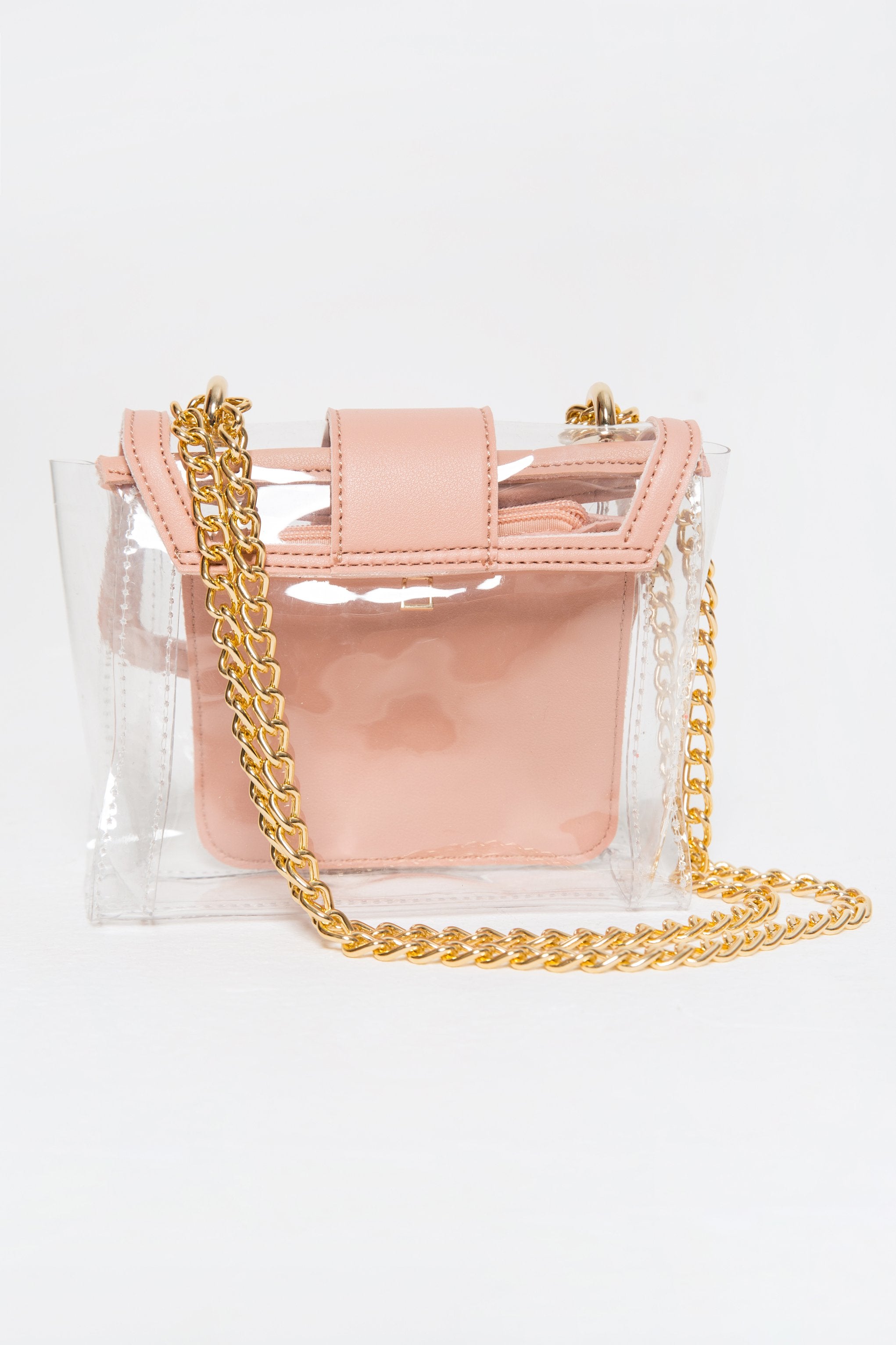 Cantaloupe Peach Trim Transparent Bag - ownthelooks-Development