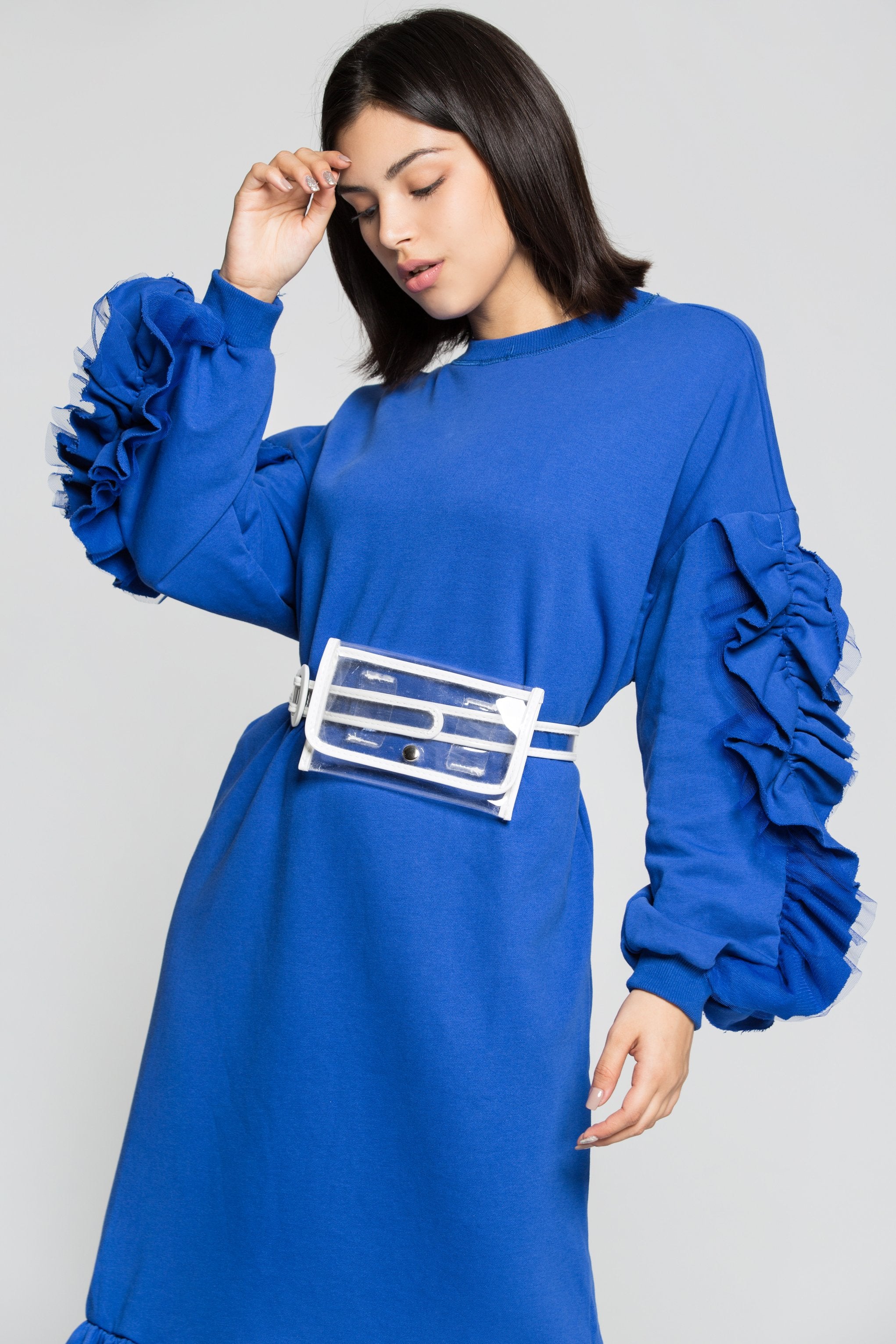 White Clear Wristlet Bag - ownthelooks-Development