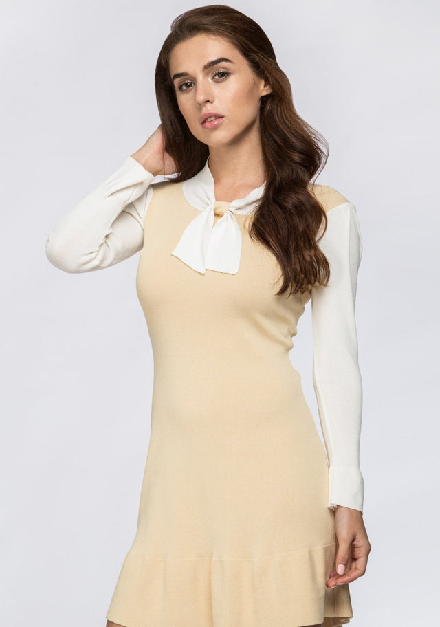 Cream School Girl Mini Dress - ownthelooks-Development