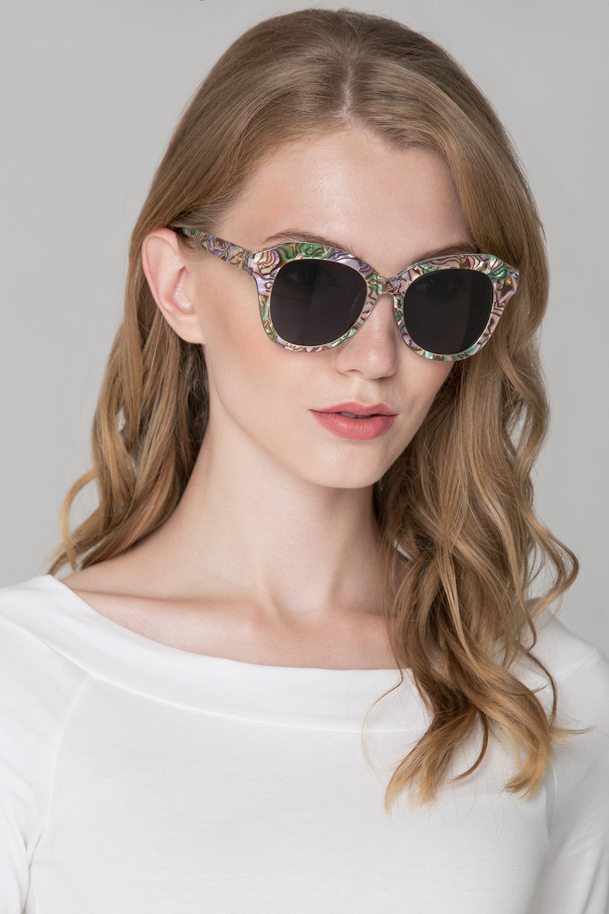 Green and Pink Marble Sunglasses - ownthelooks-Development