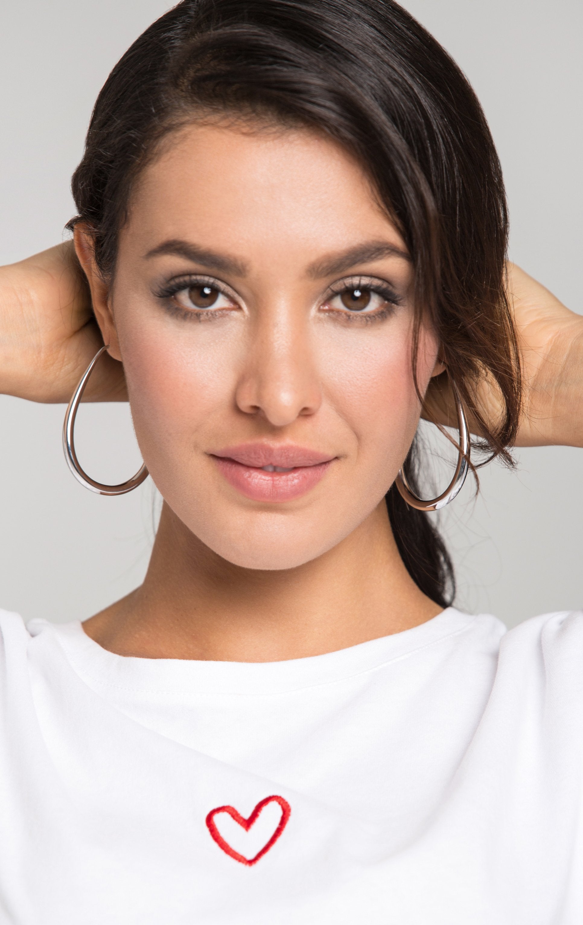 Silver U-Hoop Earrings - ownthelooks-Development