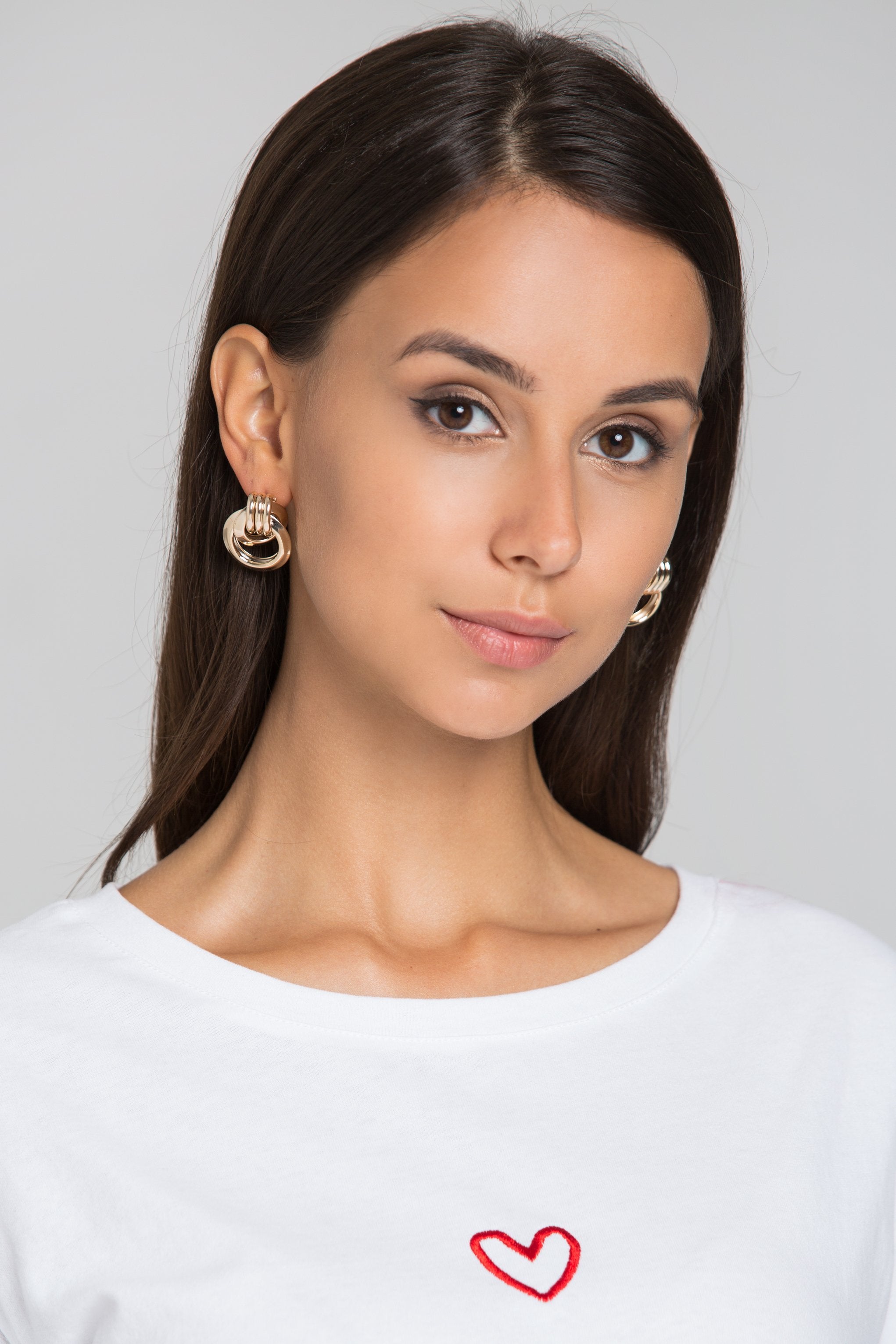 Gold Round Knot Earrings - ownthelooks-Development