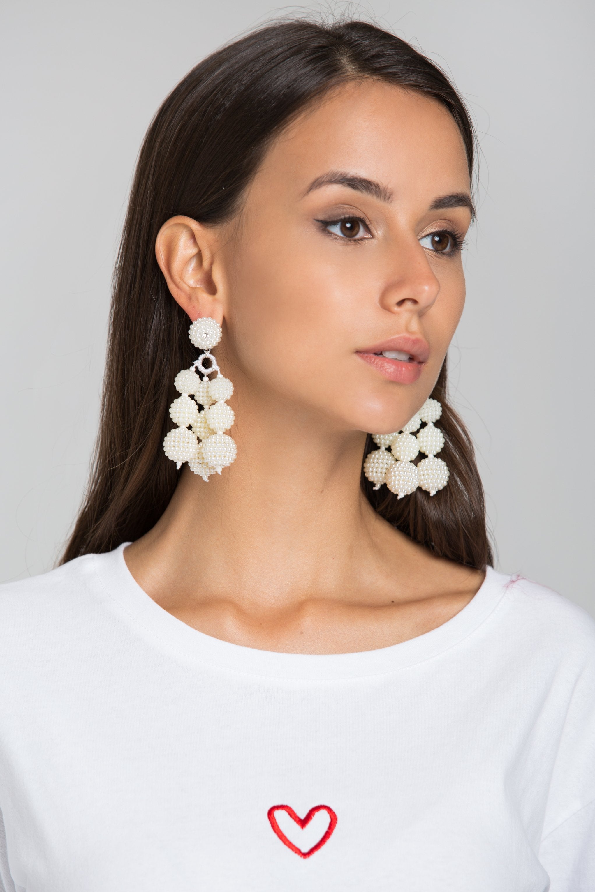 Pearl Caviar Ball Tiered Earrings - ownthelooks-Development