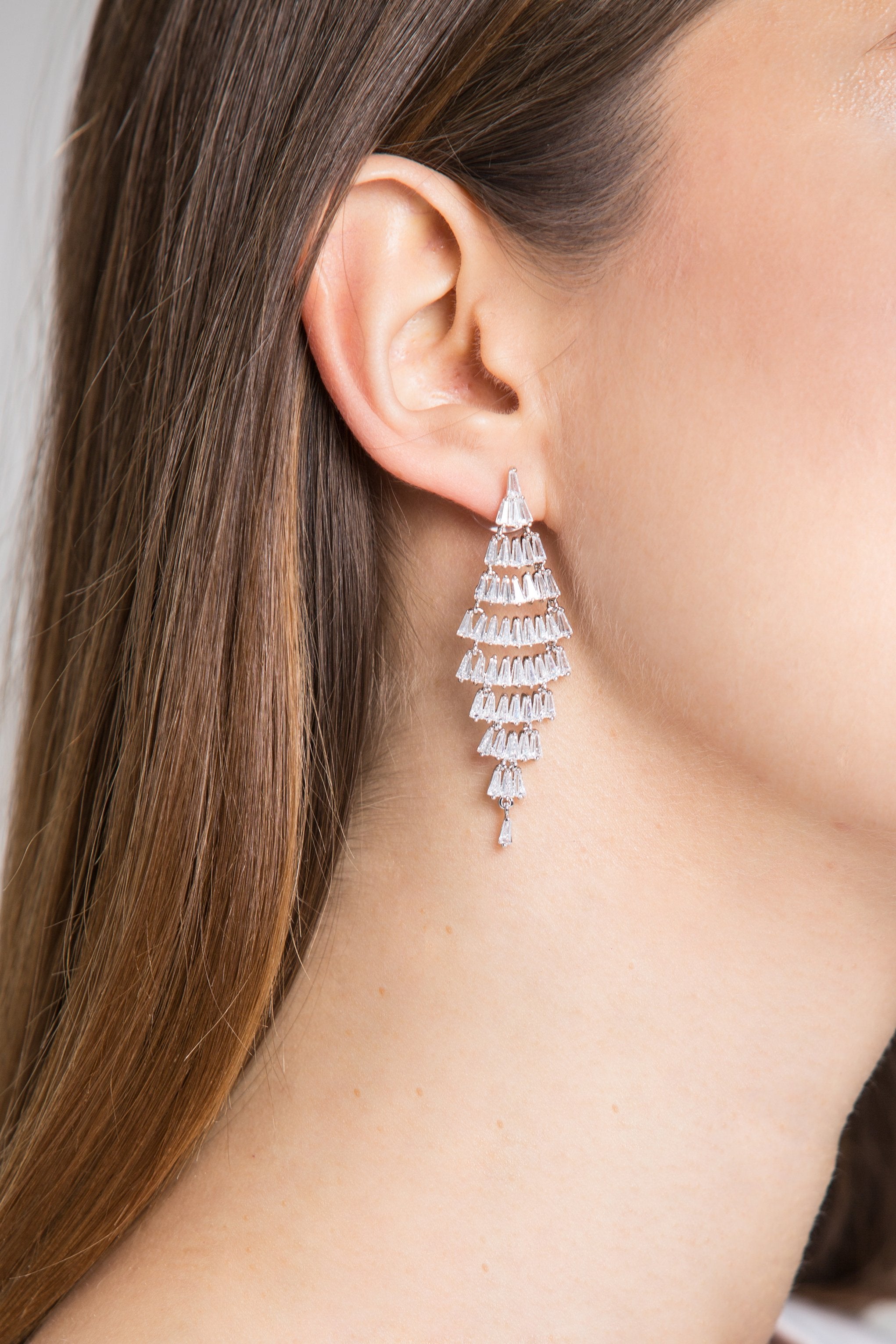 Tiered Diamond Earrings - ownthelooks-Development