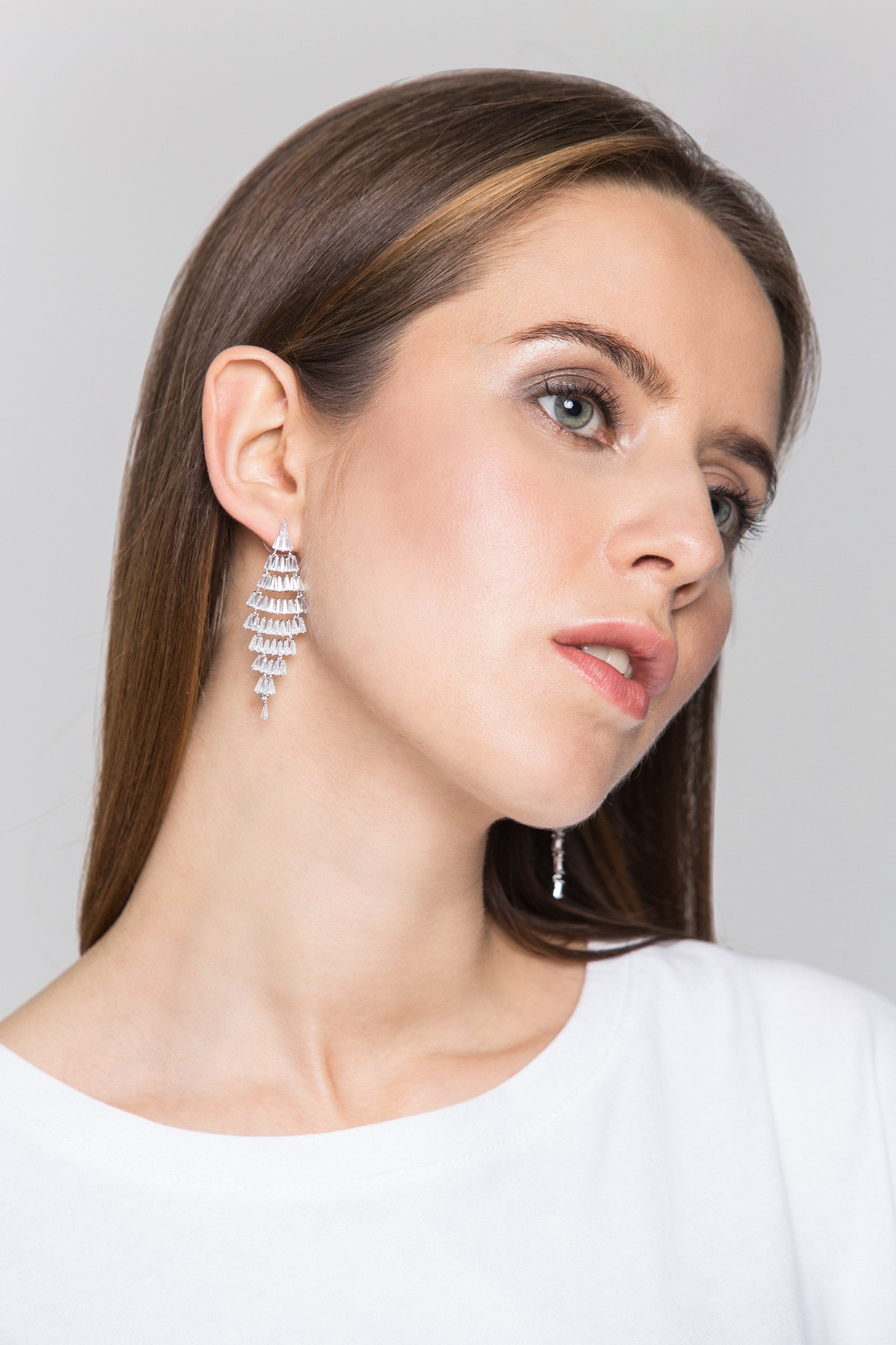 Tiered Diamond Earrings - ownthelooks-Development