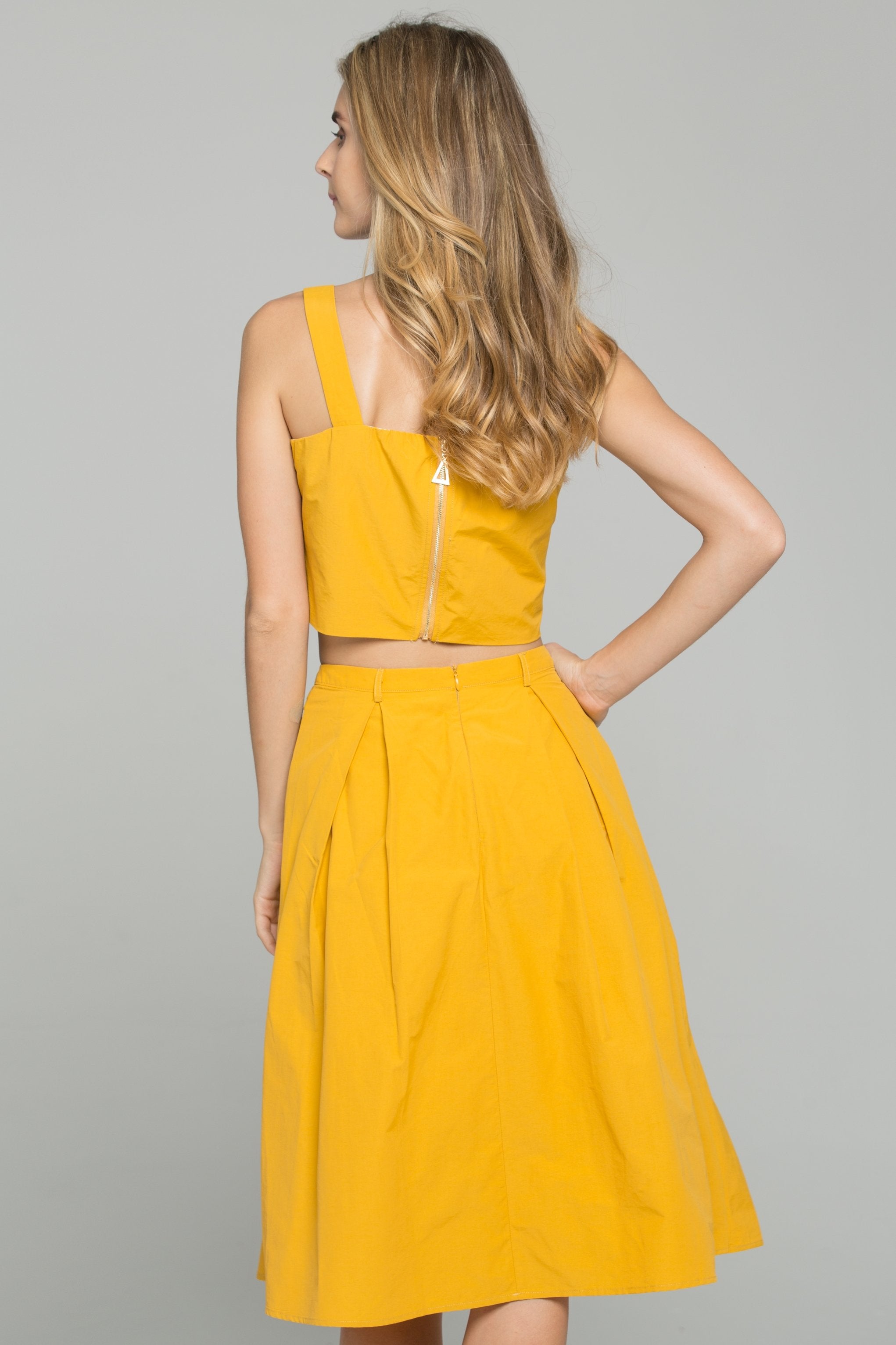 Amber Sweetheart Neckline Corset Top and A-Line Midi Dress - ownthelooks-Development
