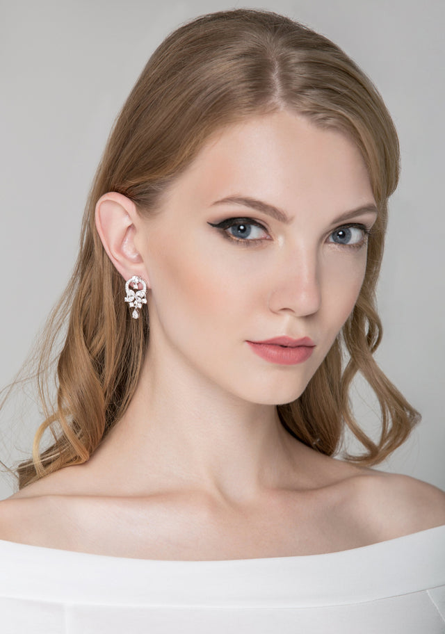 Arch Lily Diamond Earrings - ownthelooks-Development