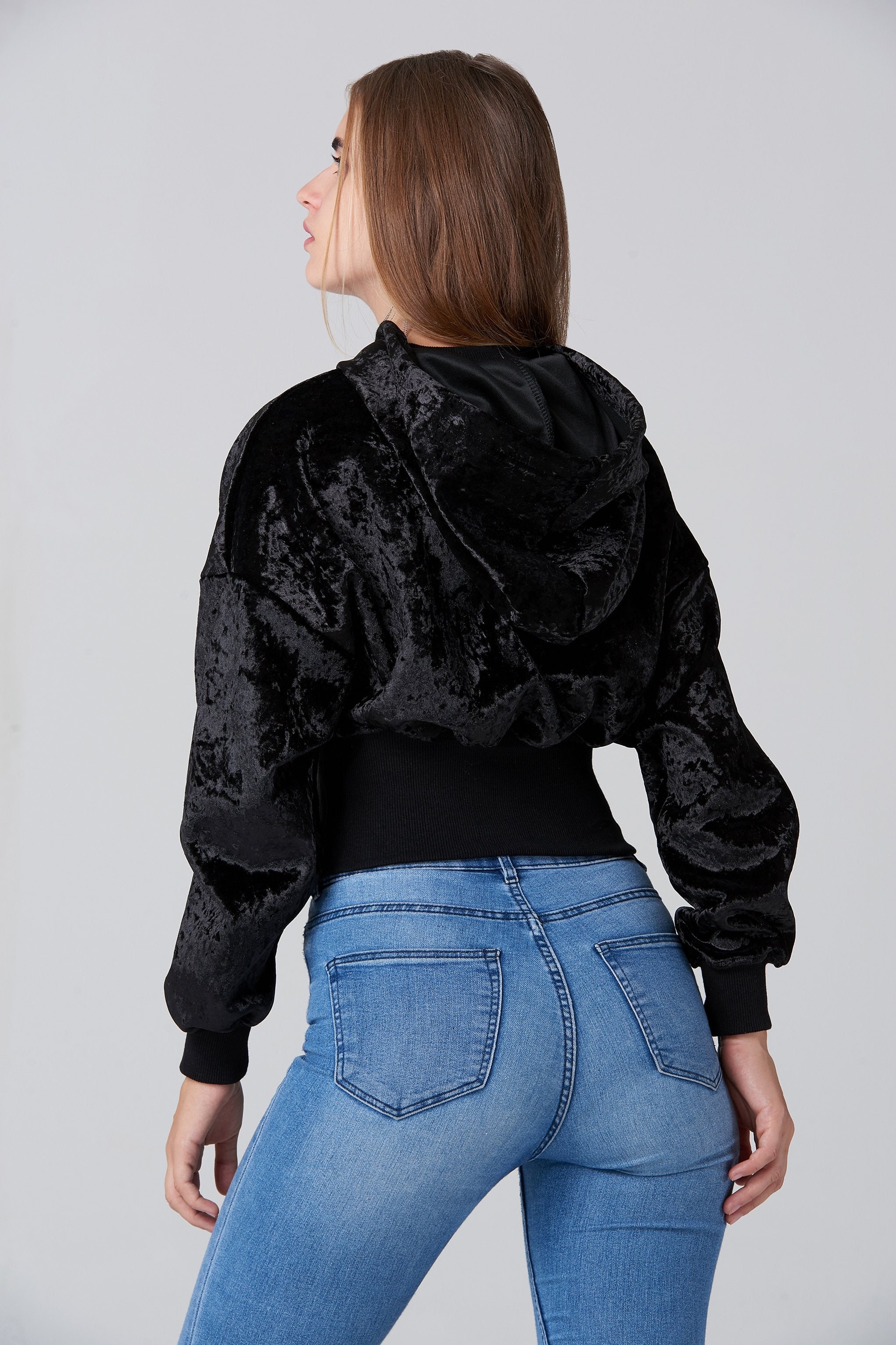 Black Velvet Hoodie - ownthelooks-Development