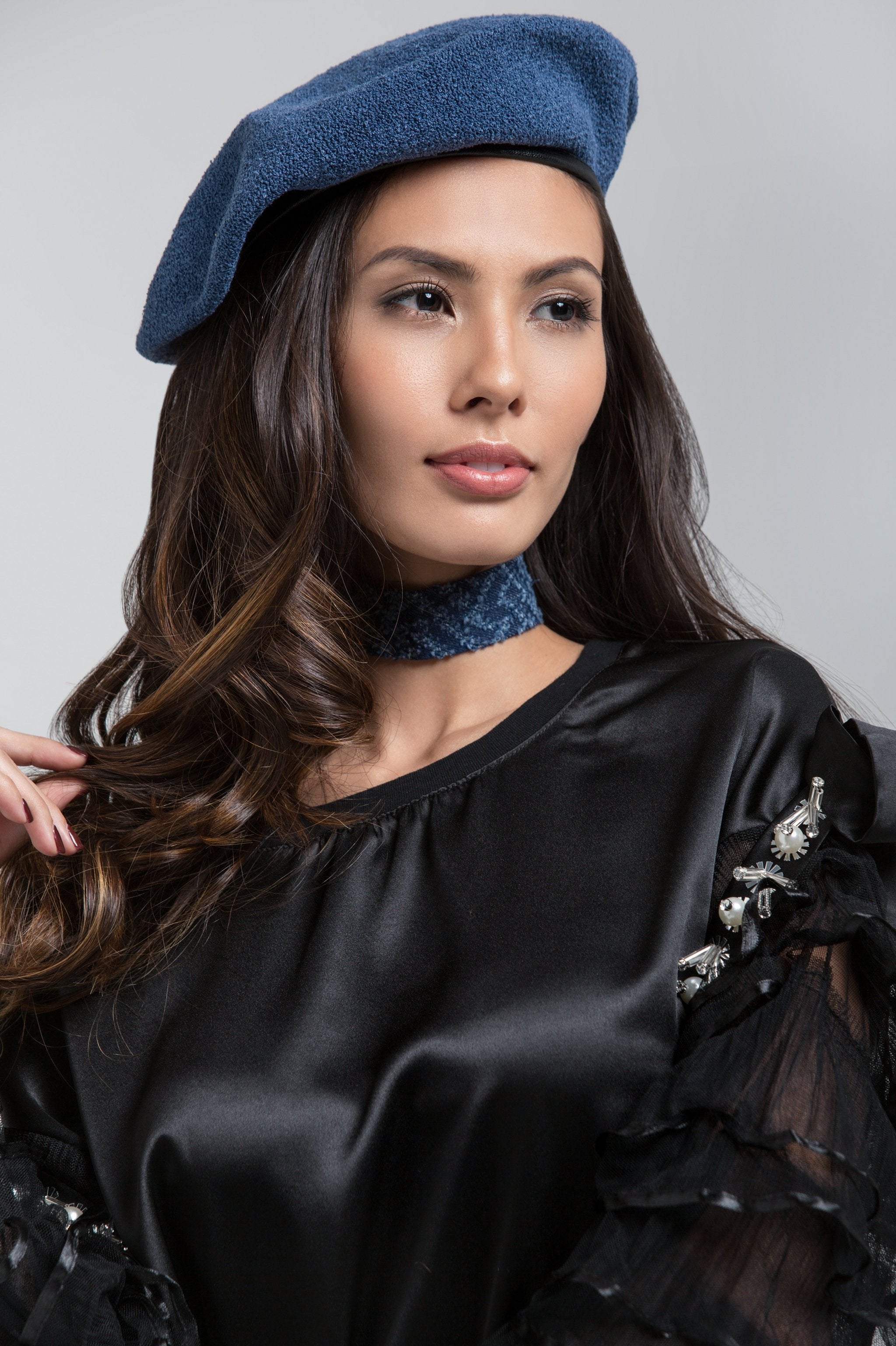 Blue Beret Hat - ownthelooks-Development