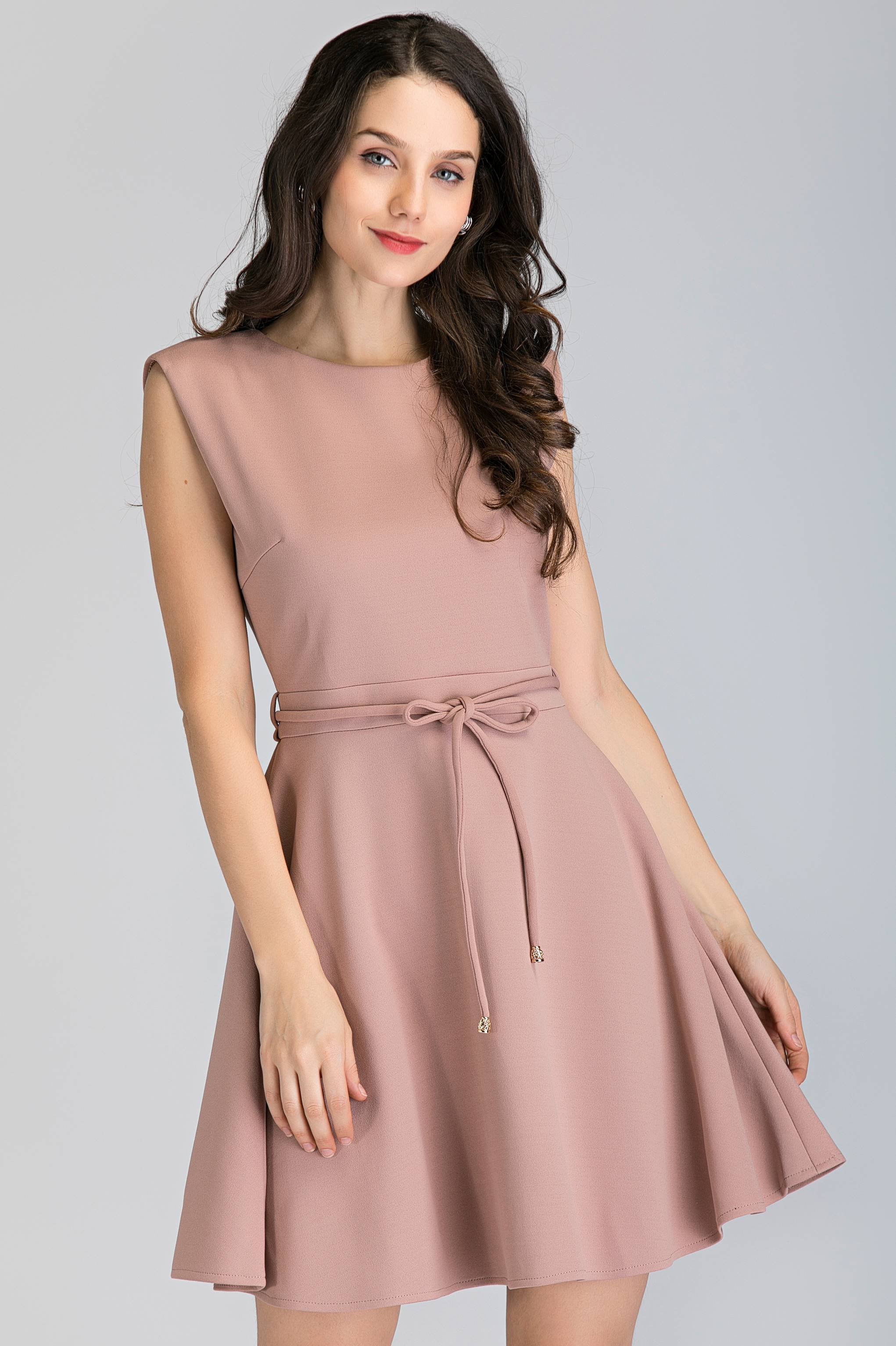 Blush Fur Collar Mini Dress - ownthelooks-Development