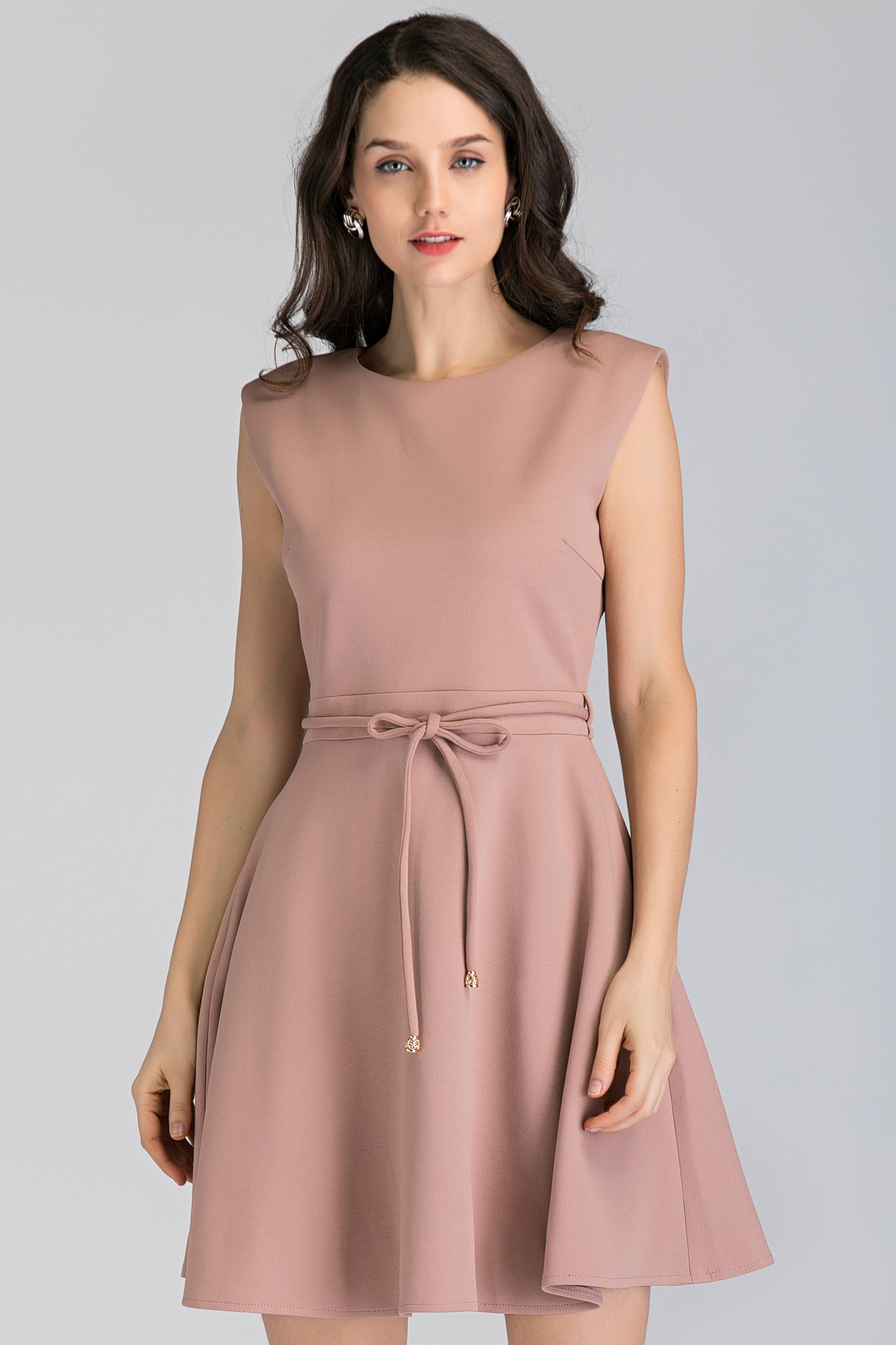 Blush Fur Collar Mini Dress - ownthelooks-Development