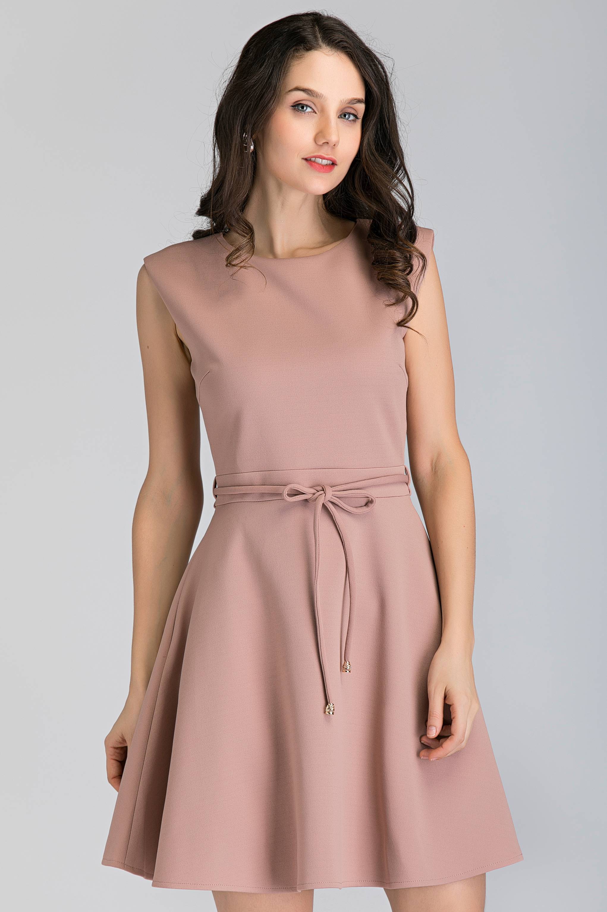 Blush Fur Collar Mini Dress - ownthelooks-Development