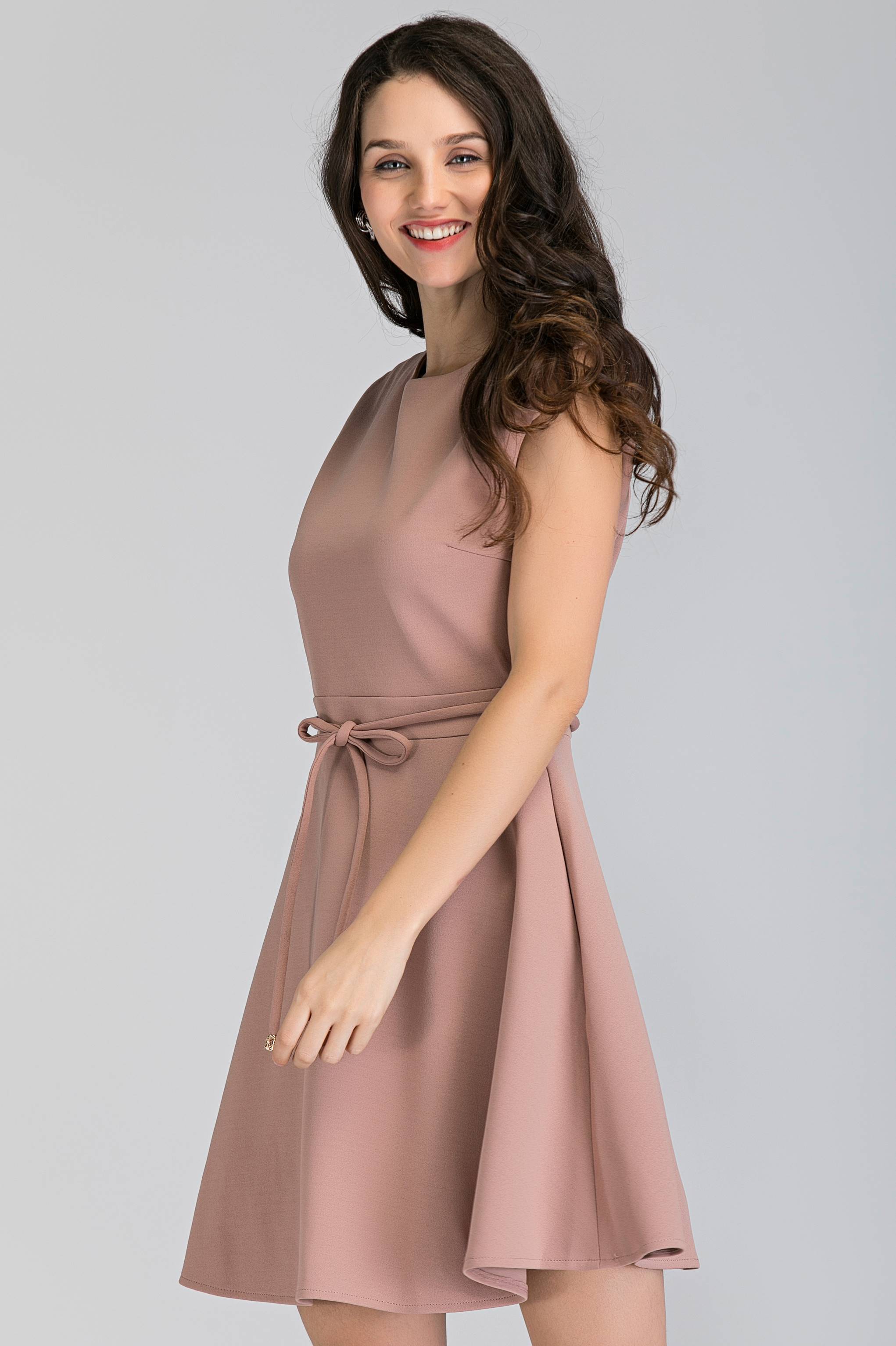 Blush Fur Collar Mini Dress - ownthelooks-Development