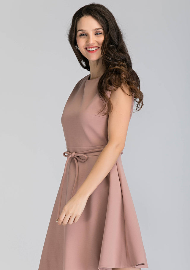 Blush Fur Collar Mini Dress - ownthelooks-Development